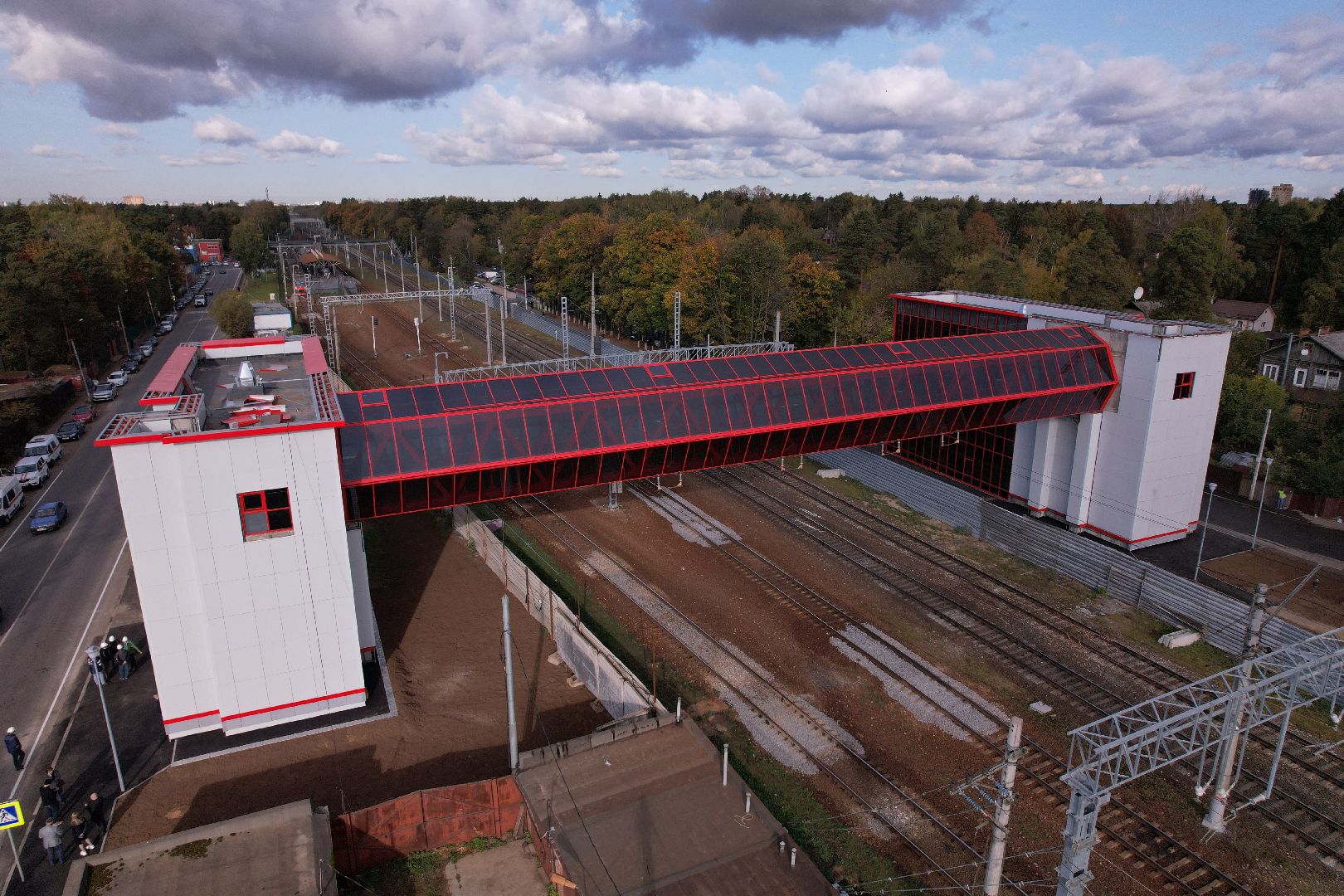 переход, раменское, жд,видео с коптера,