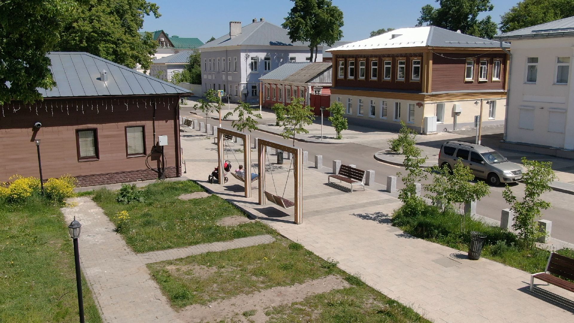 зарайск, культура, благоустройство,видео с коптера,