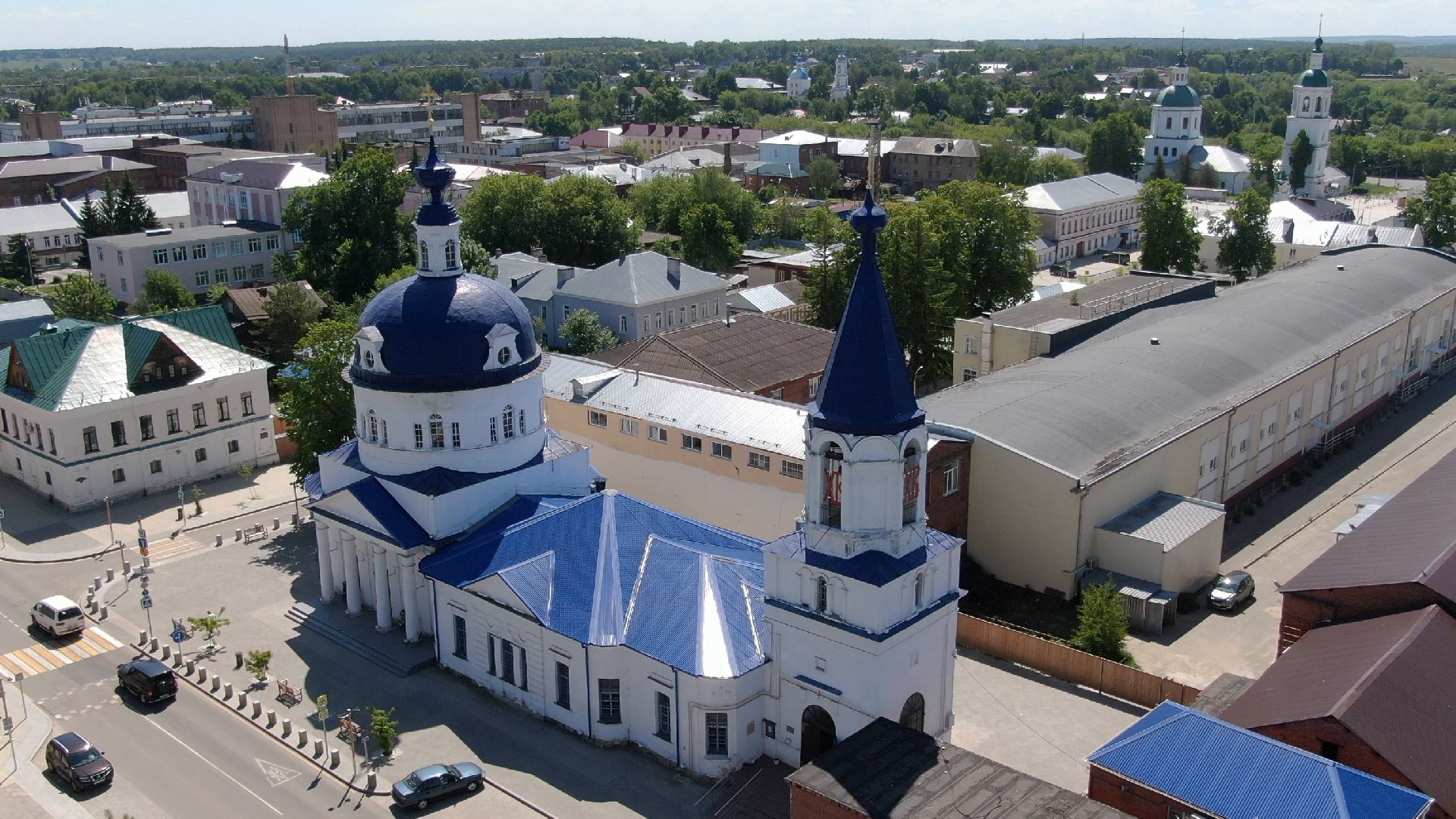 зарайск, культура, благоустройство,видео с коптера,