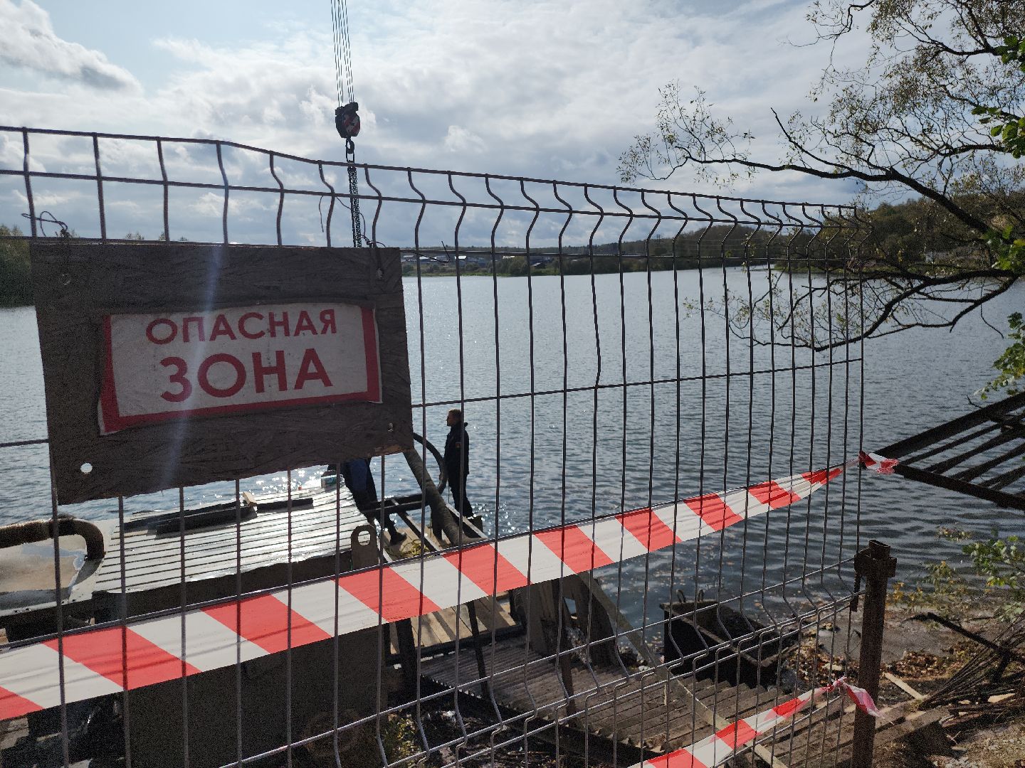 река Злодейка, плотина, Домодедово,