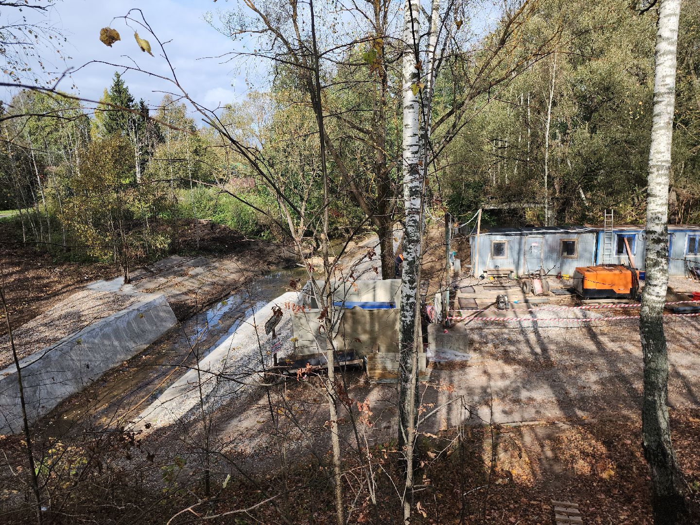 река Злодейка, плотина, Домодедово,