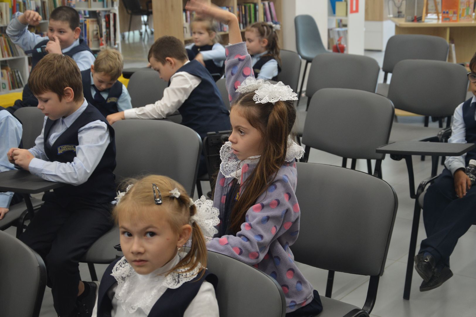 шатура, библиотека, день учителя, кадеты, ученики,