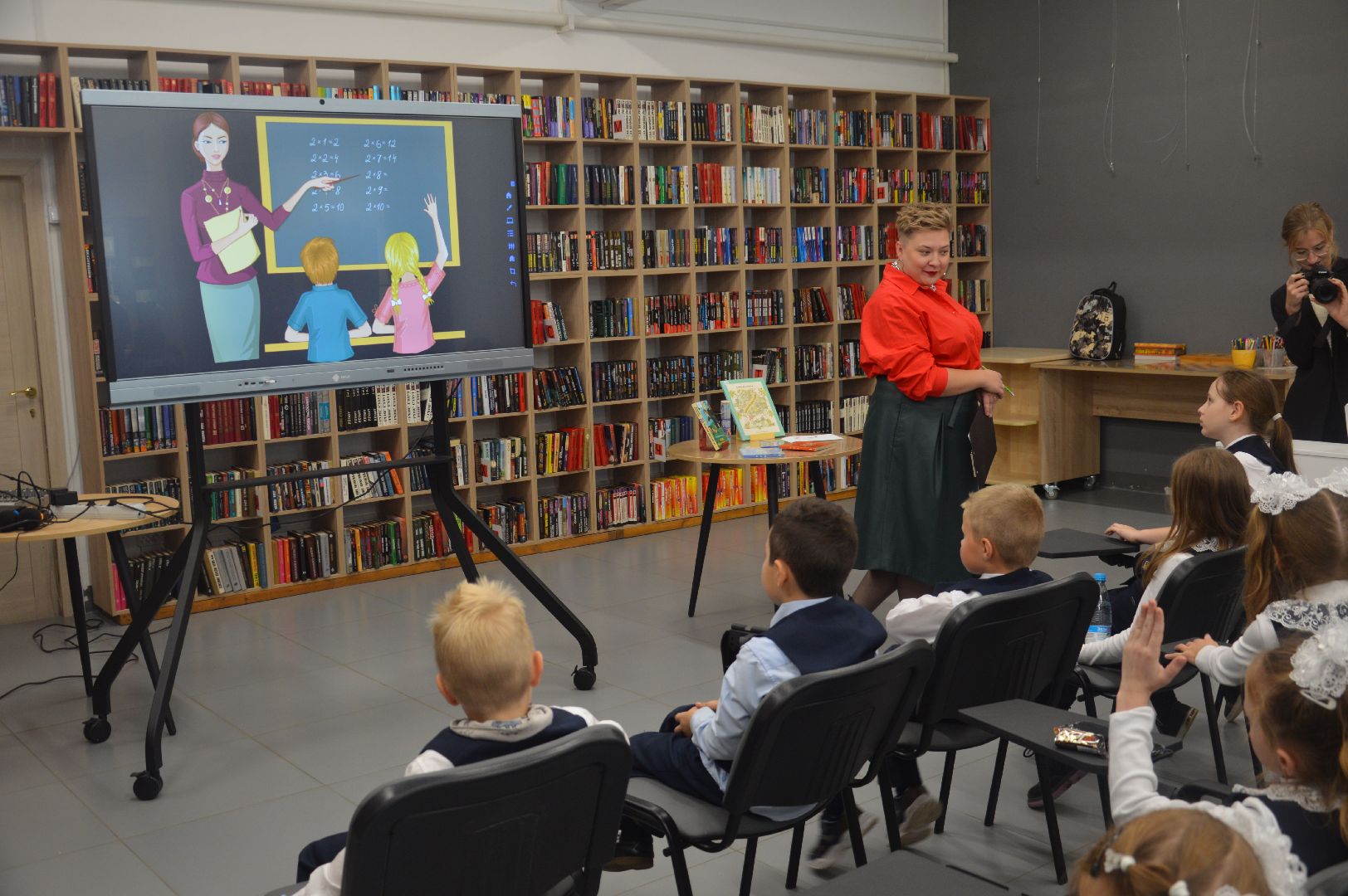 шатура, библиотека, день учителя, кадеты, ученики,