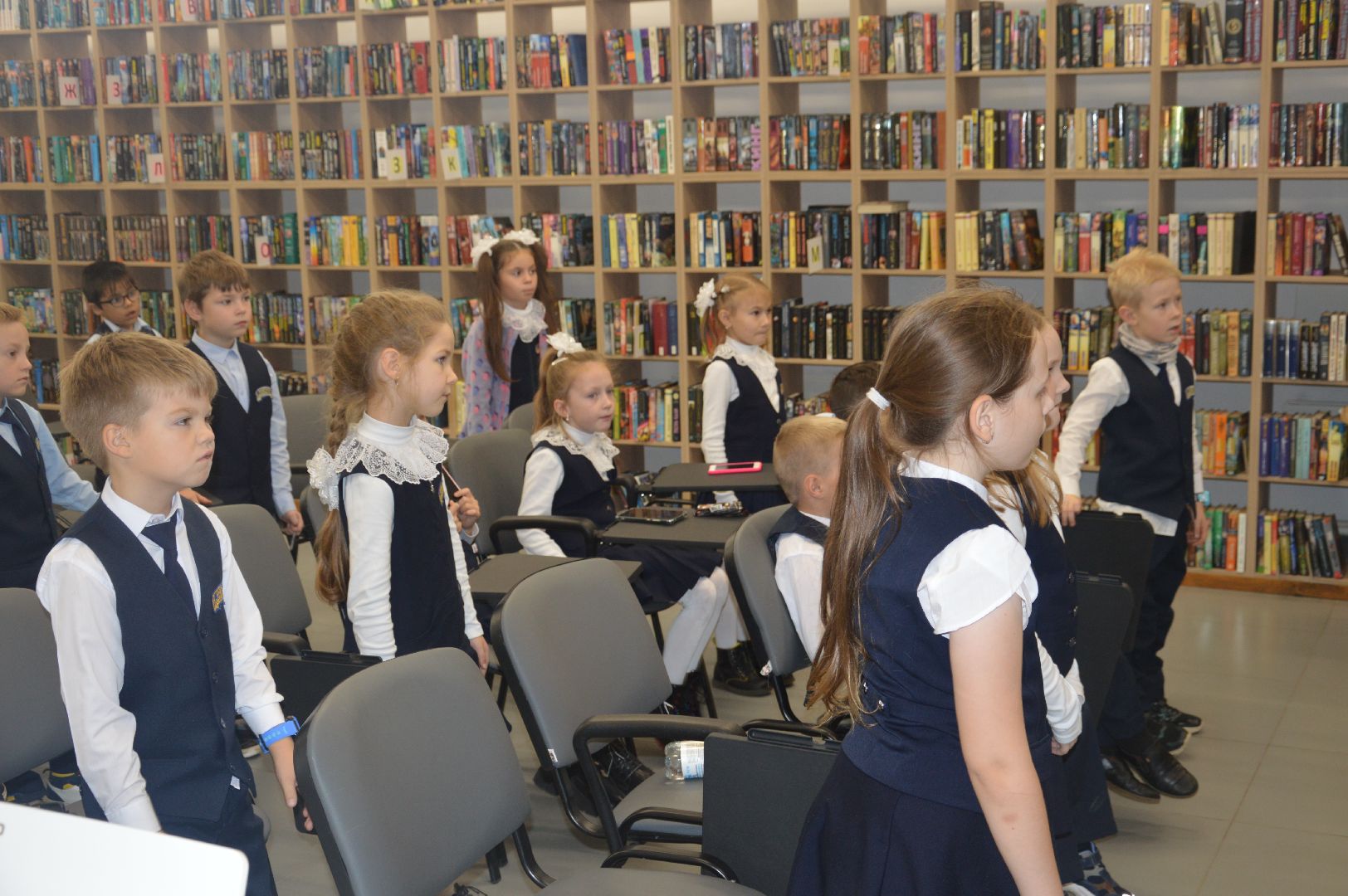 шатура, библиотека, день учителя, кадеты, ученики,