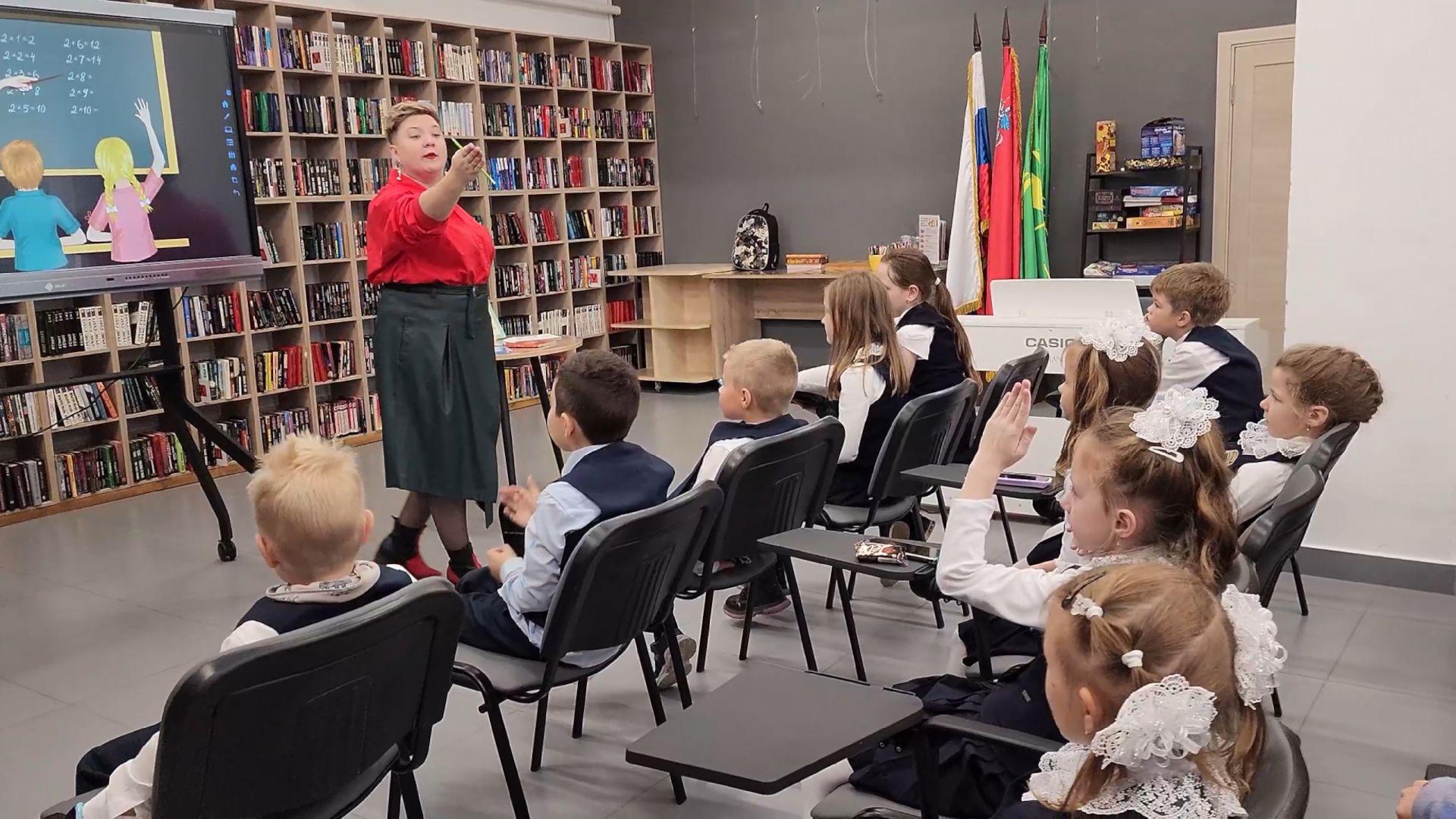 шатура, библиотека, день учителя, кадеты, ученики,