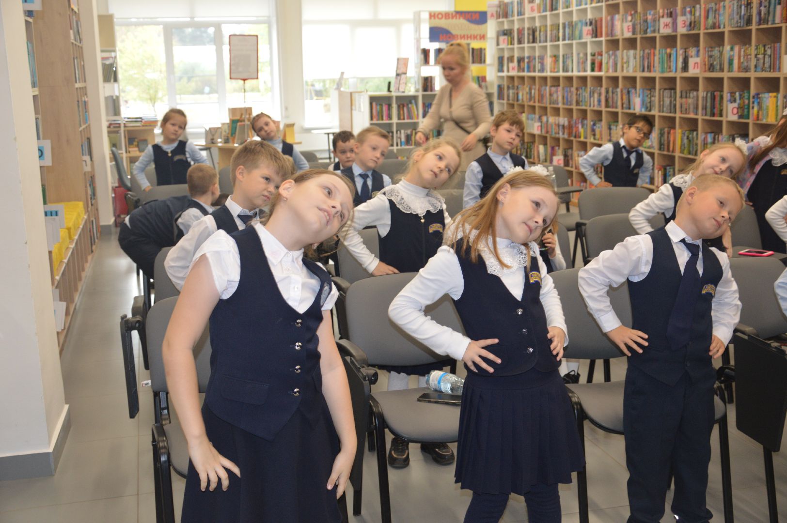 шатура, библиотека, день учителя, кадеты, ученики,