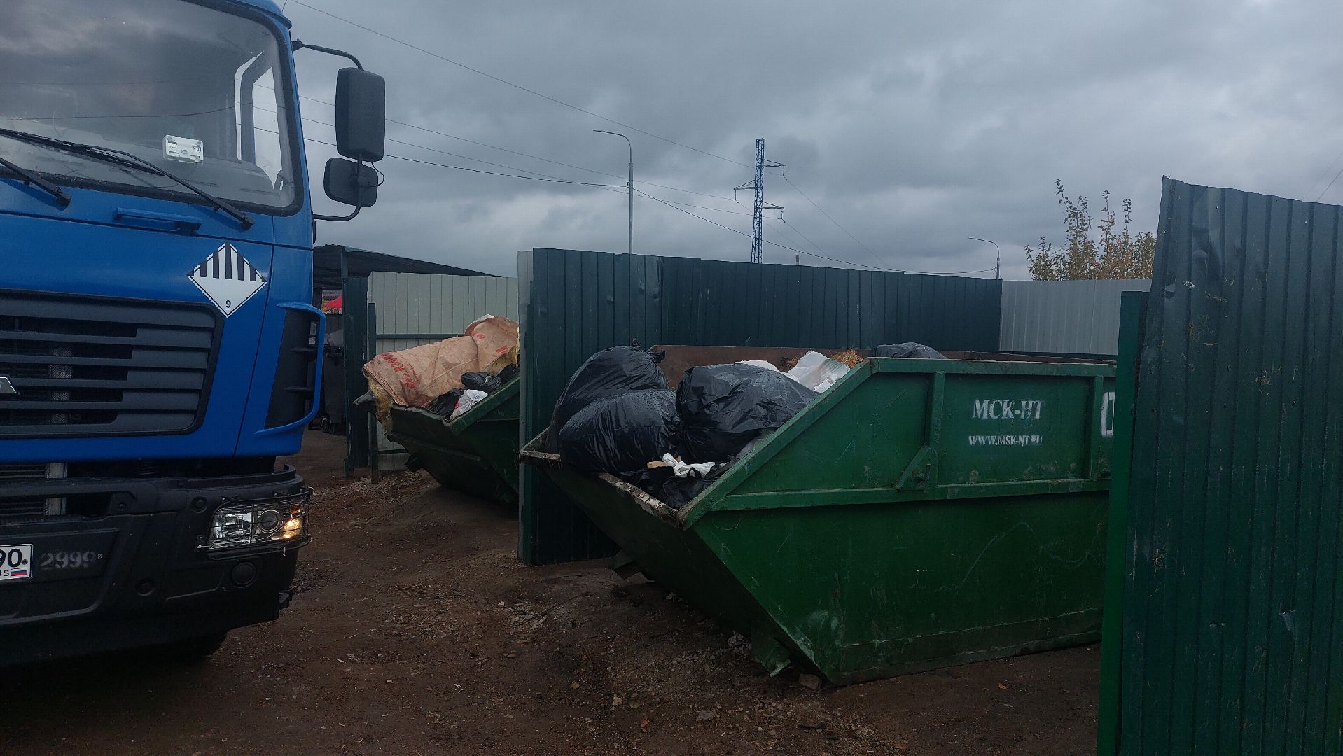 ЖКХ, Мусор, Мусорные площадки, деревня Манушкино Чеховский городской округ