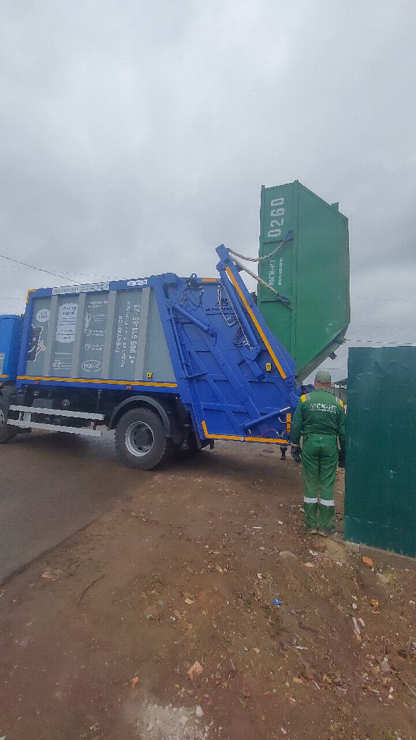 ЖКХ, Мусор, Мусорные площадки, деревня Манушкино Чеховский городской округ