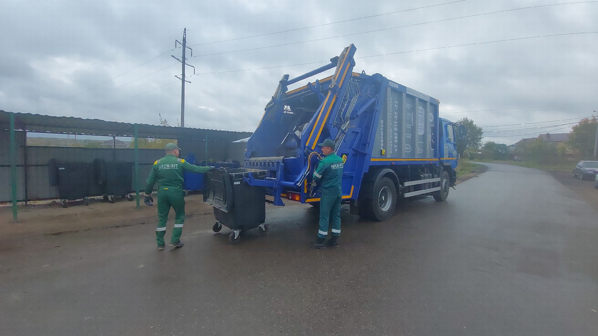 ЖКХ, Мусор, Мусорные площадки, деревня Манушкино Чеховский городской округ