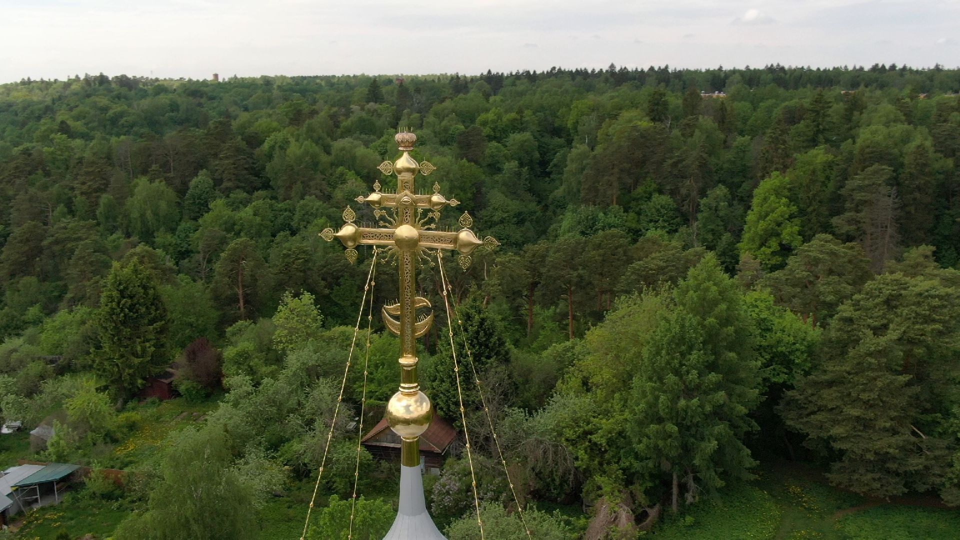 Звенигород, собор, археология,видео с коптера,