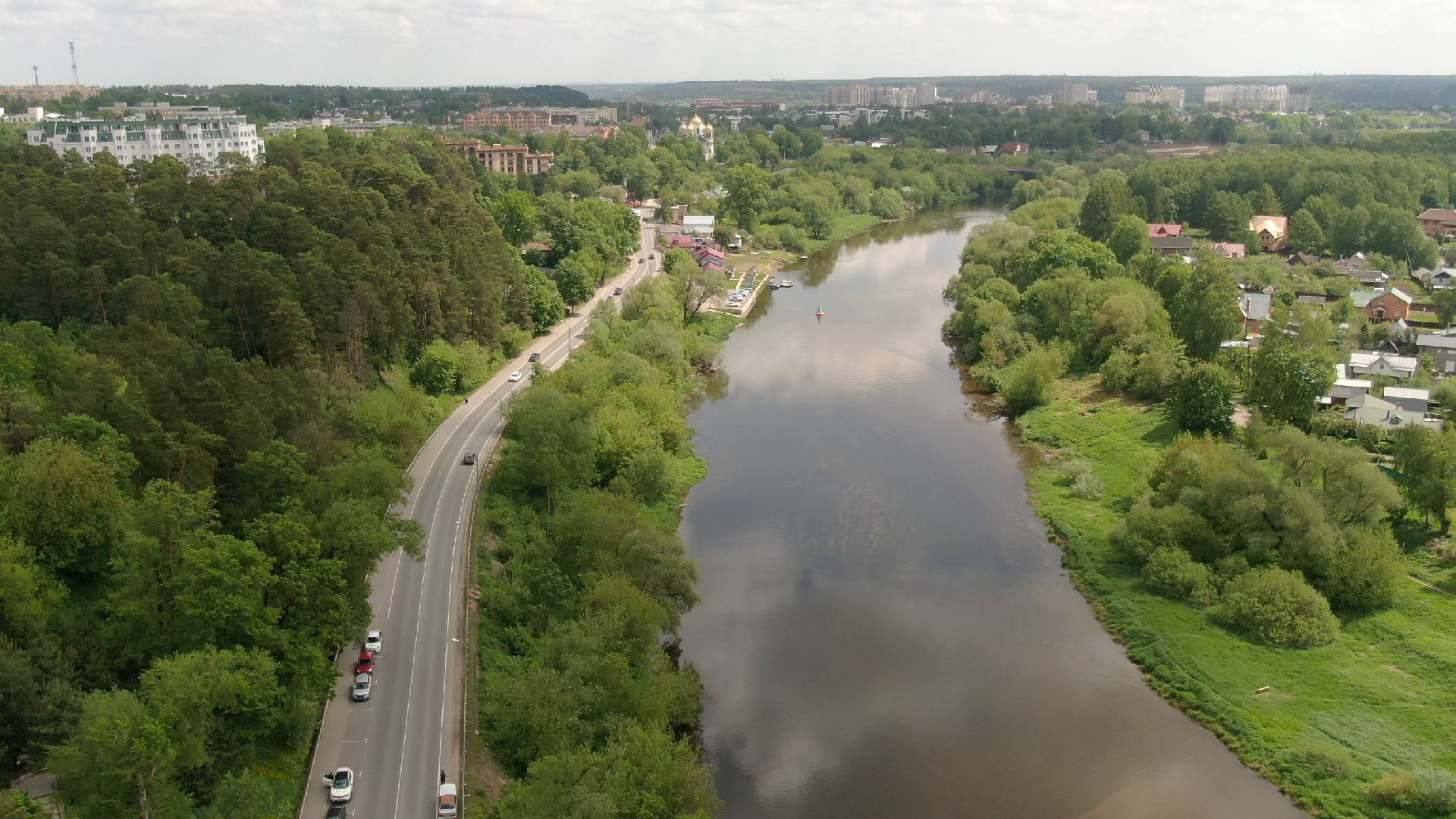 Звенигород, собор, археология,видео с коптера,