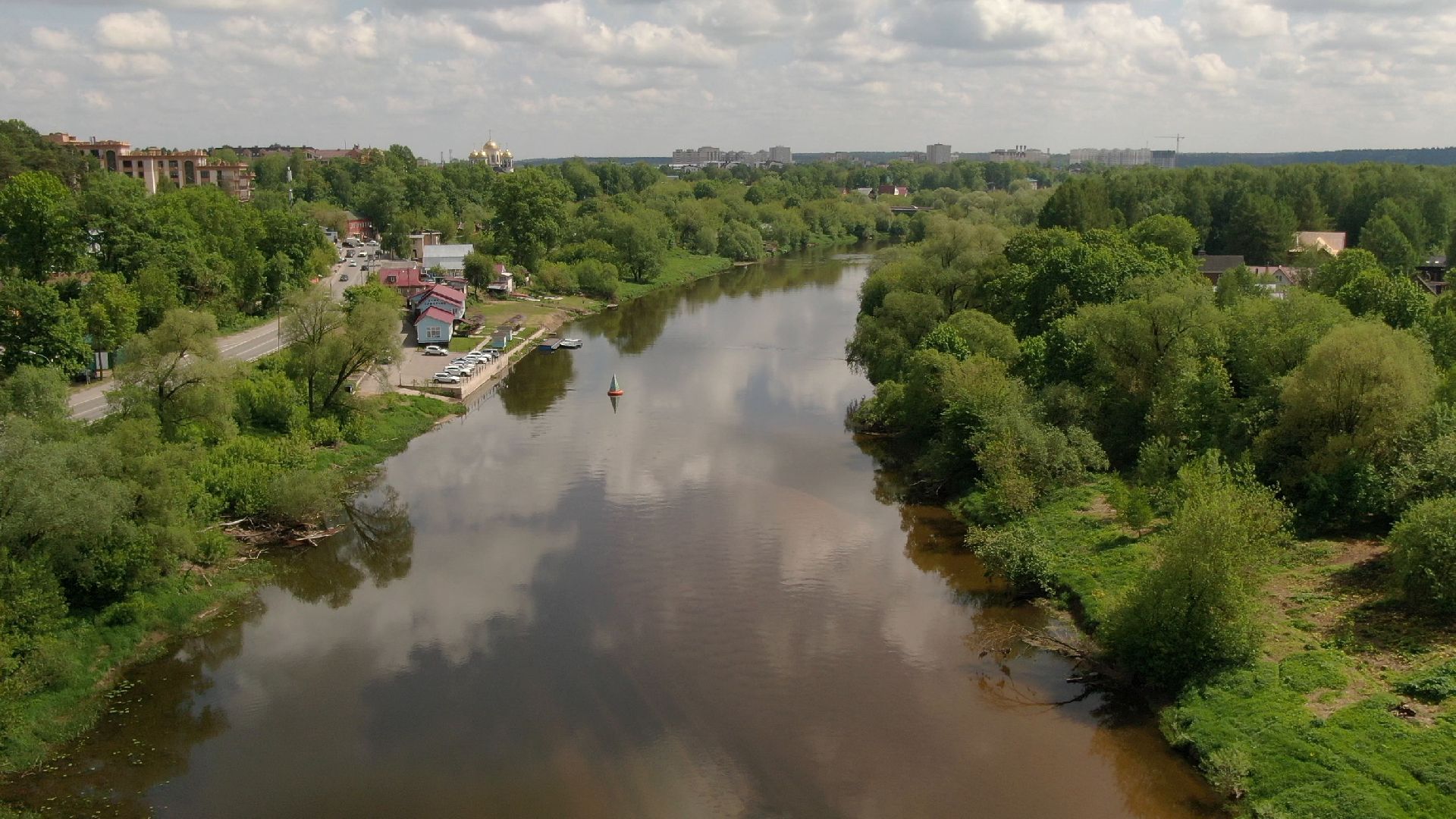 Звенигород, собор, археология,видео с коптера,