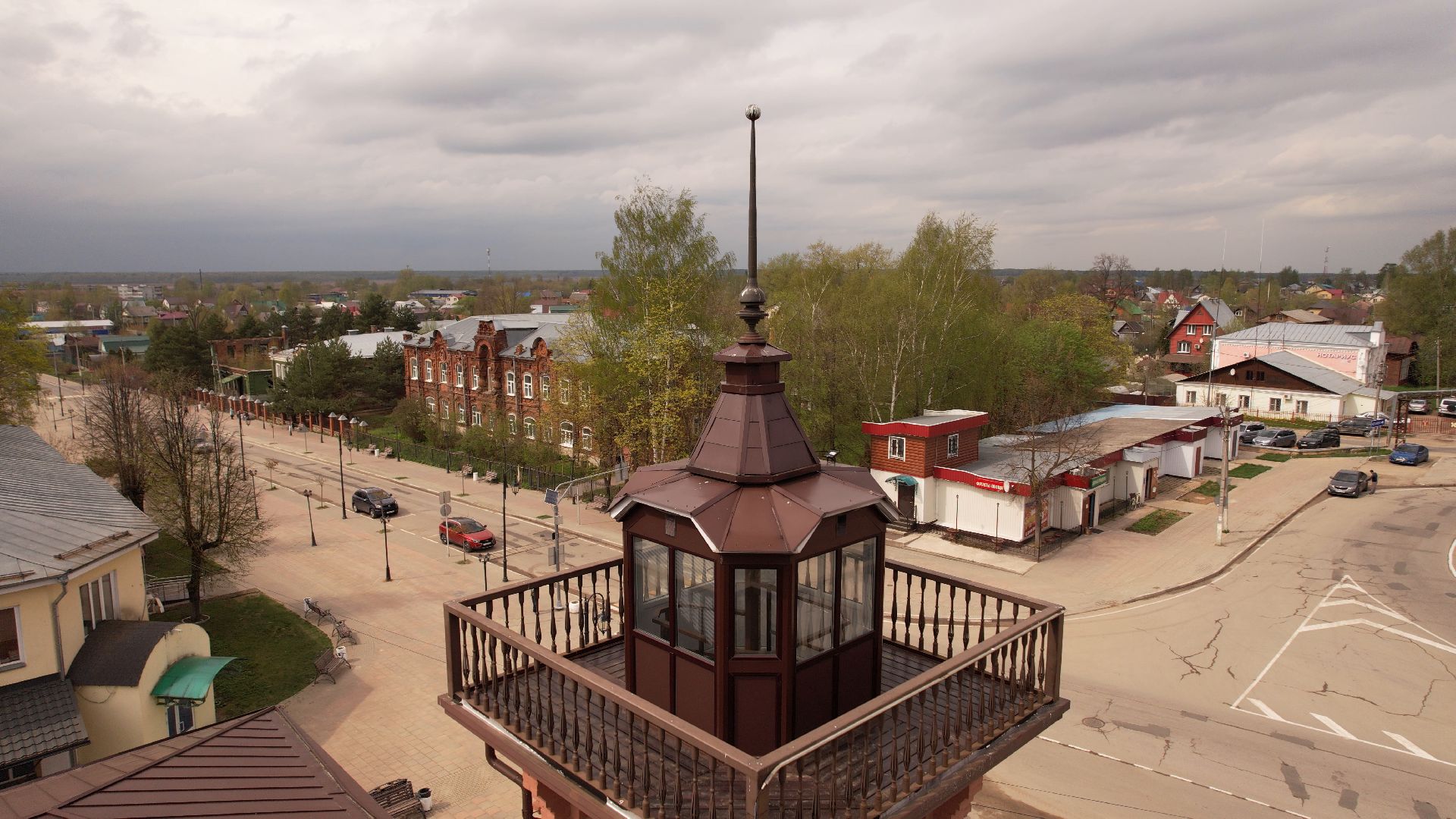 Талдом, культура, архитектура,видео с коптера,