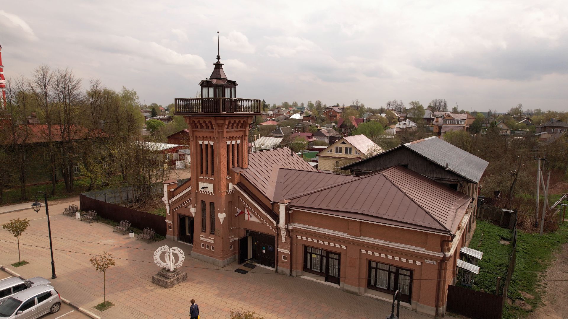 Талдом, культура, архитектура,видео с коптера,