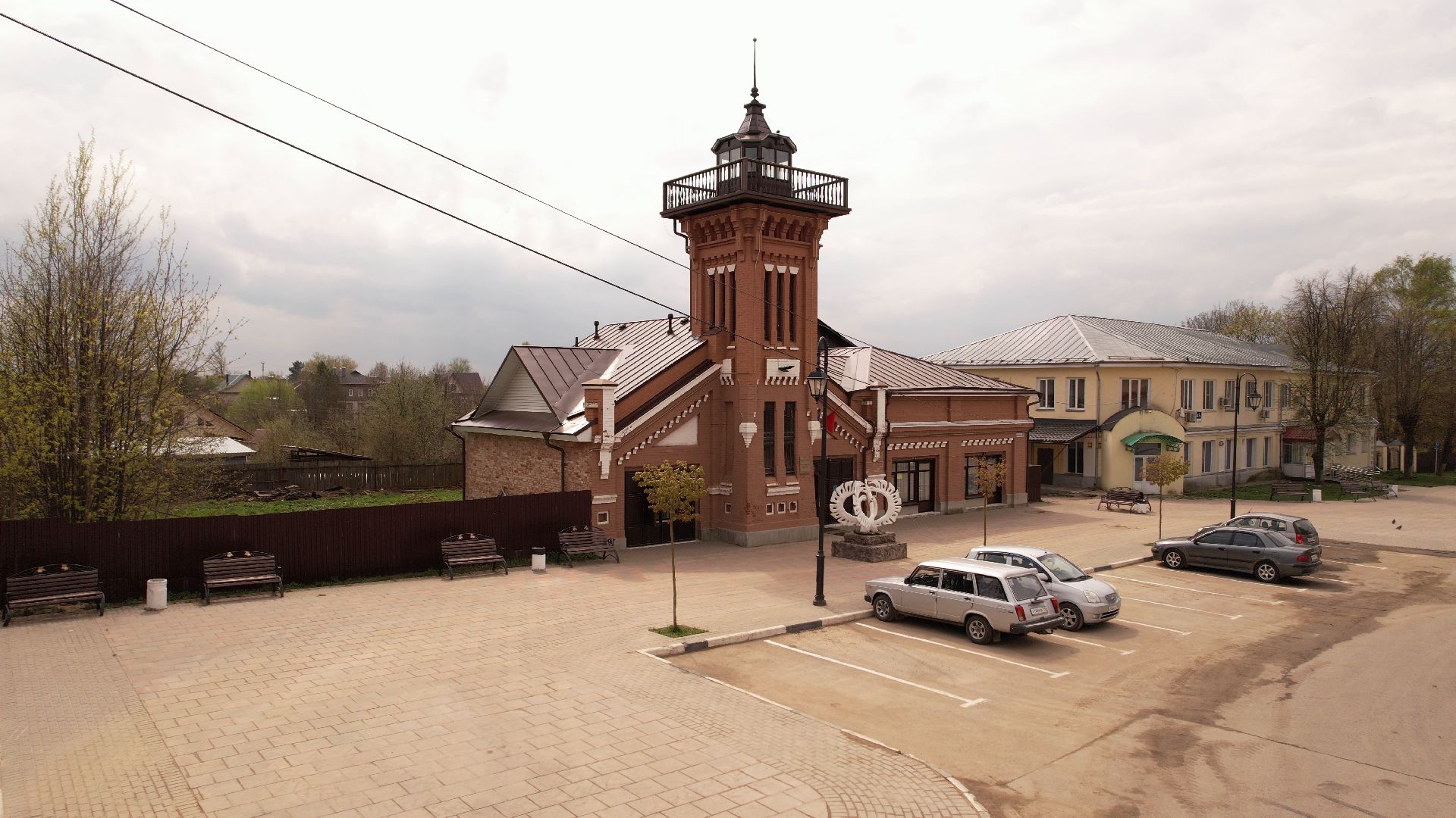 Талдом, культура, архитектура,видео с коптера,