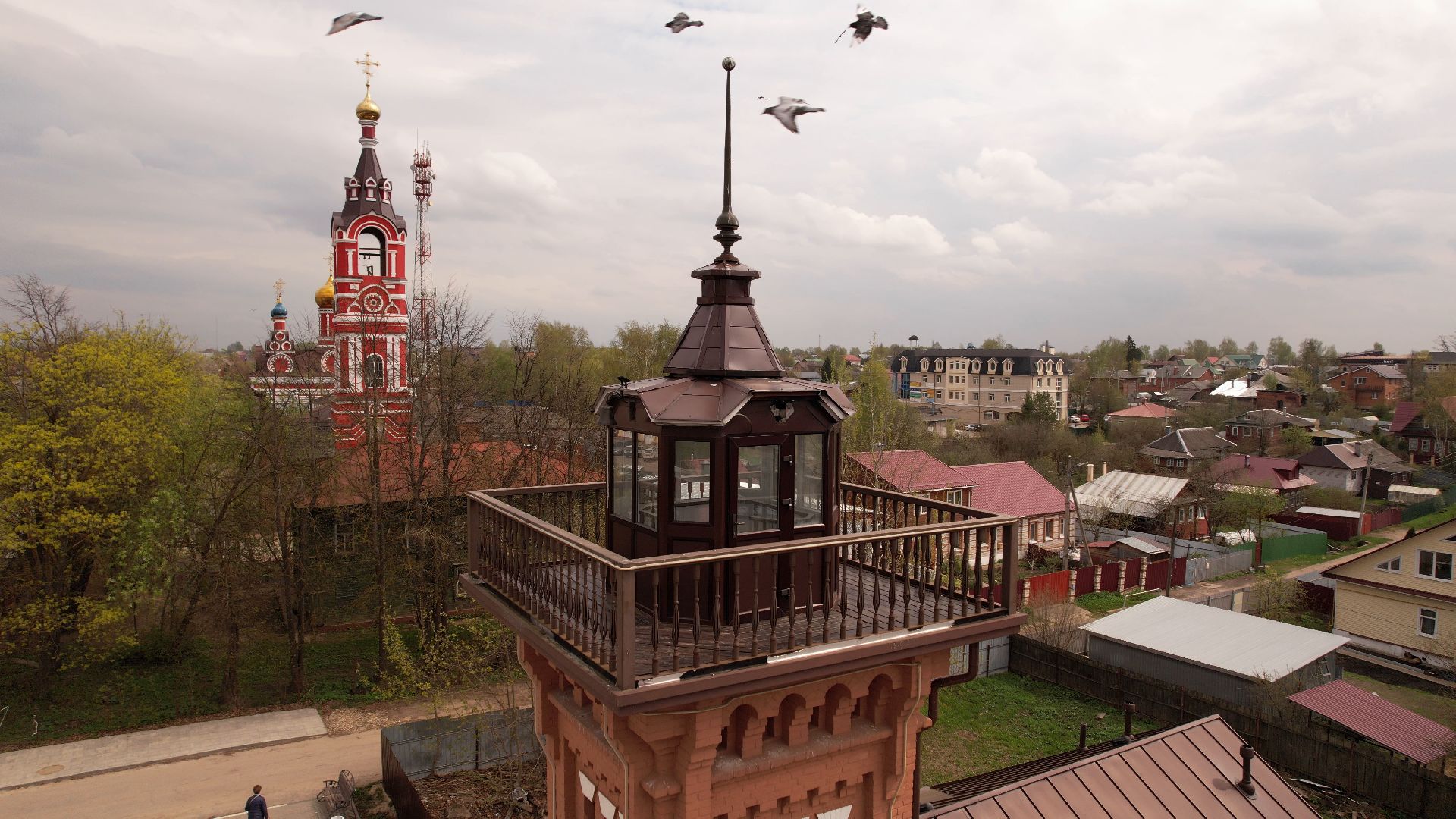 Талдом, культура, архитектура,видео с коптера,