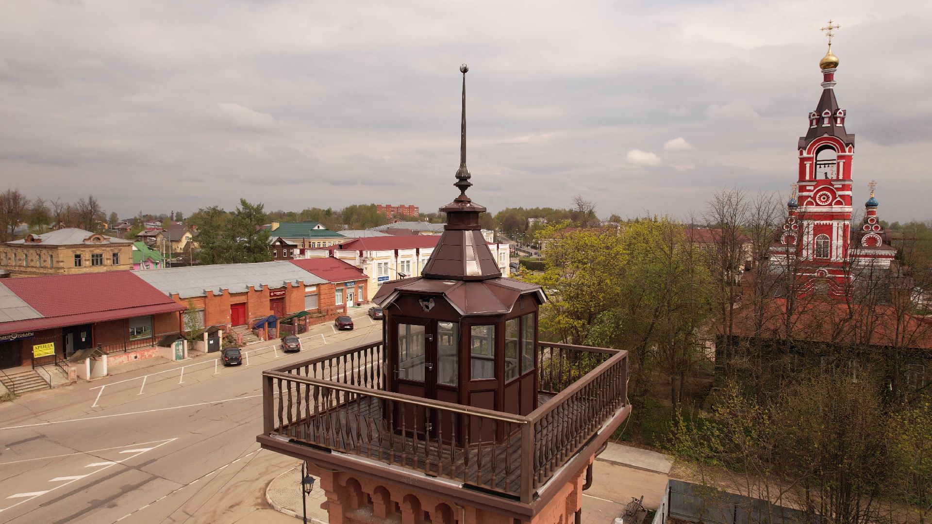 Талдом, культура, архитектура,видео с коптера,