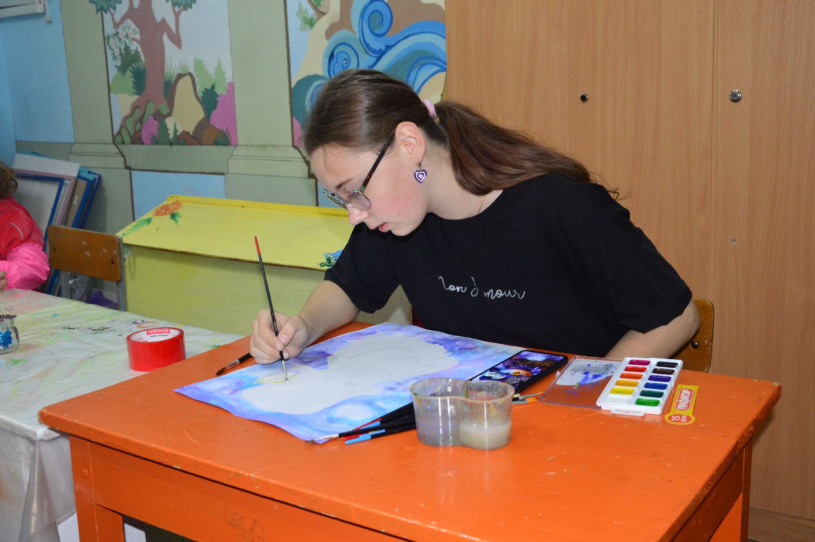 шатура, шатурторф, дом культуры, витражная роспись, ИЗО, студия,