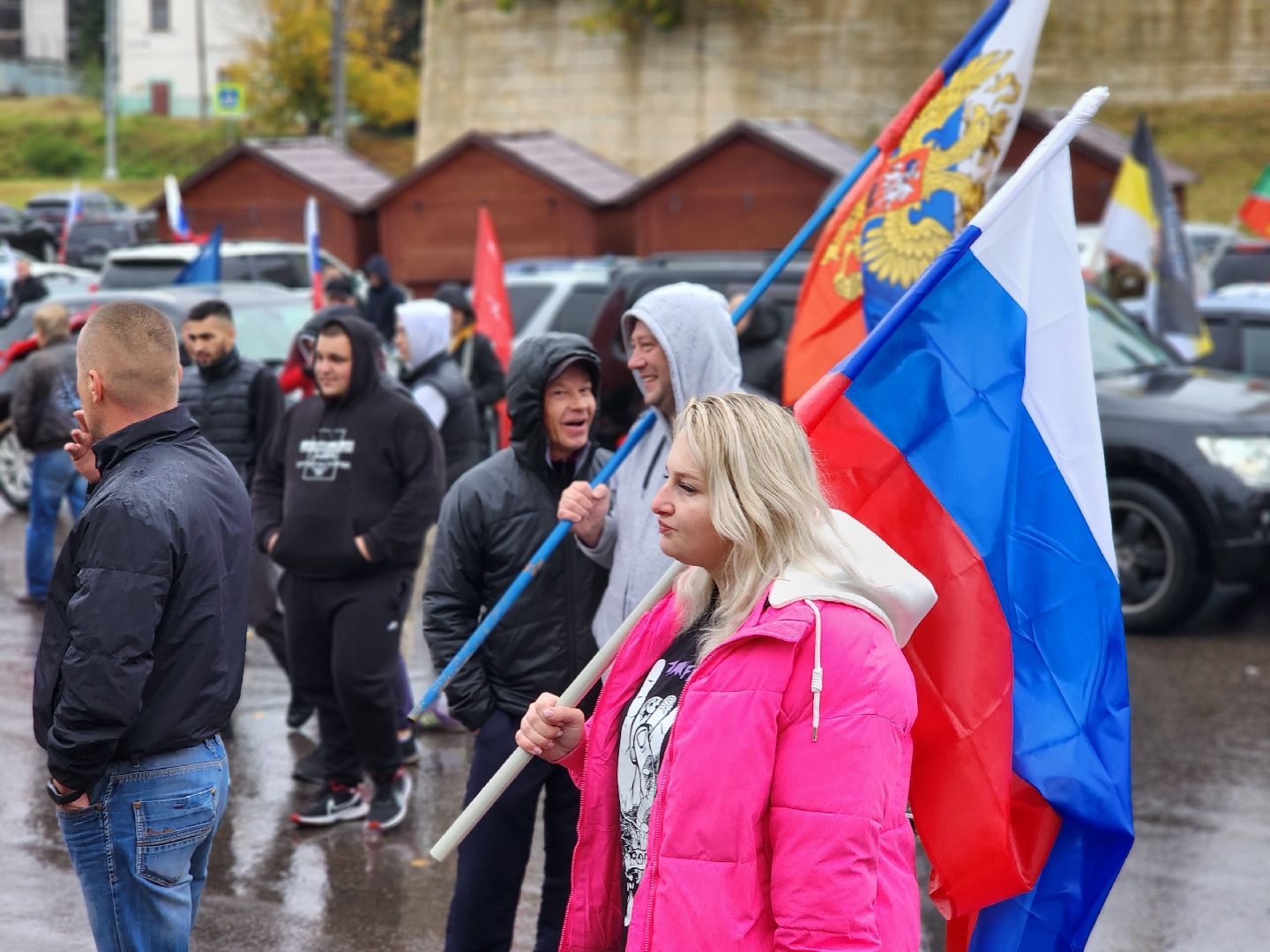 серпухов, соборная гора, путин, день рождения путина, автопробег, флешмоб,