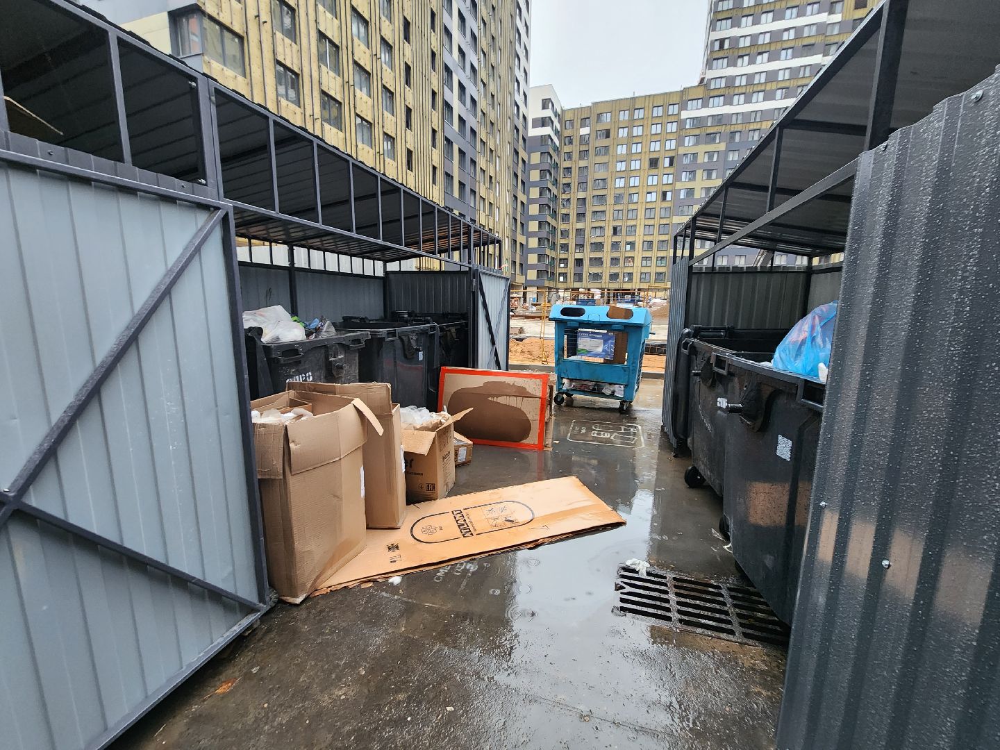 долгопрудный, ТКО, мусор, контейнерная площадка, ЖК Бригантина,