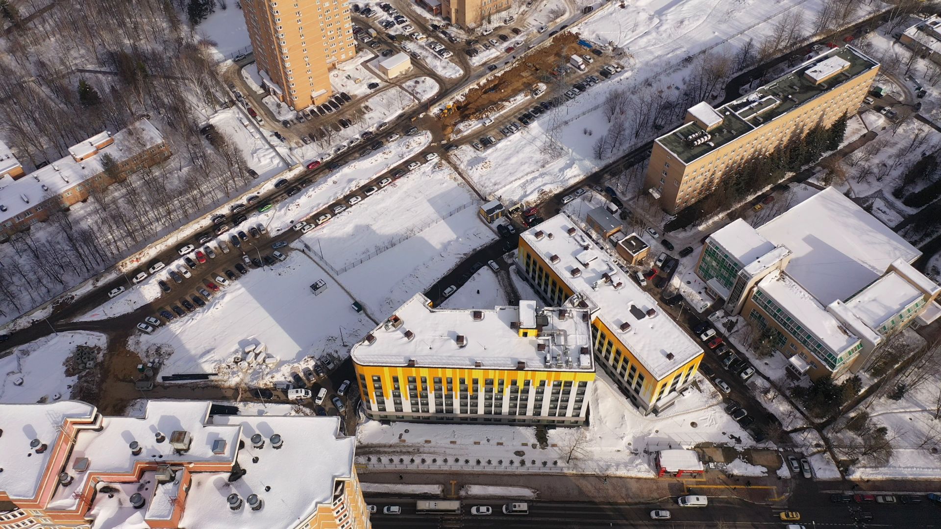 одинцово, поликлиника, диабет,видео с коптера,