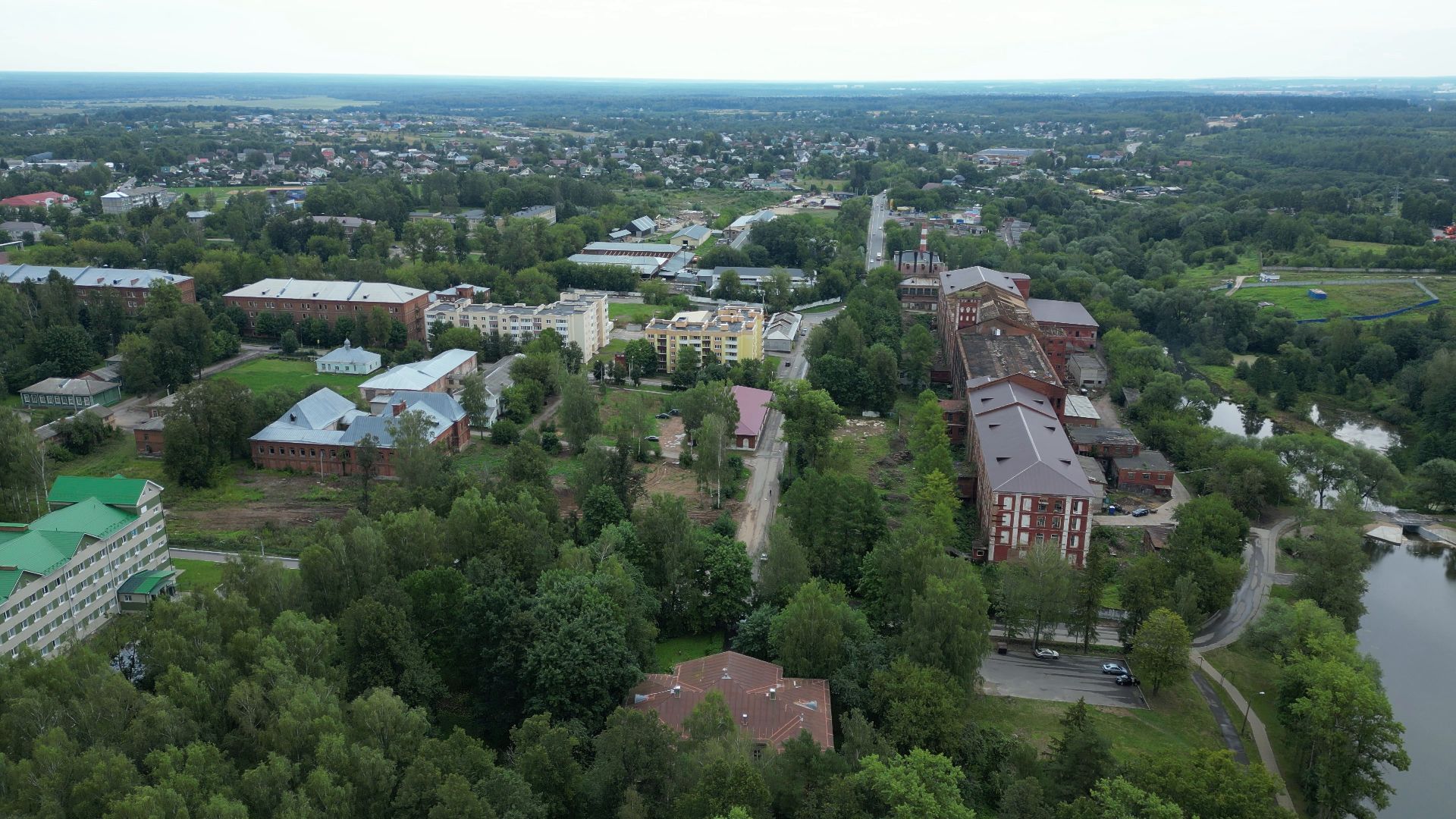 Высоковск, реставрация, культура,видео с коптера,