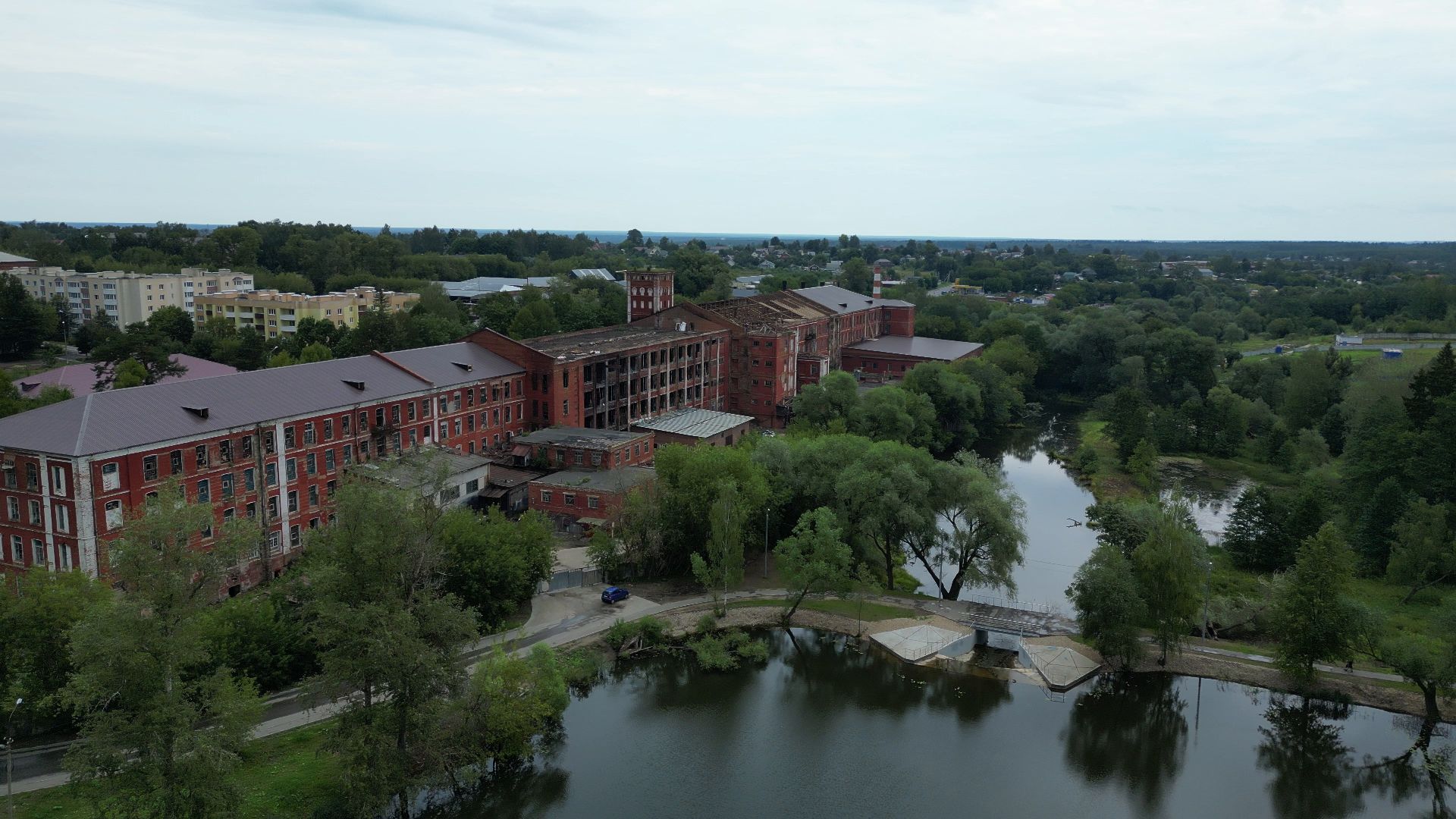 Высоковск, реставрация, культура,видео с коптера,