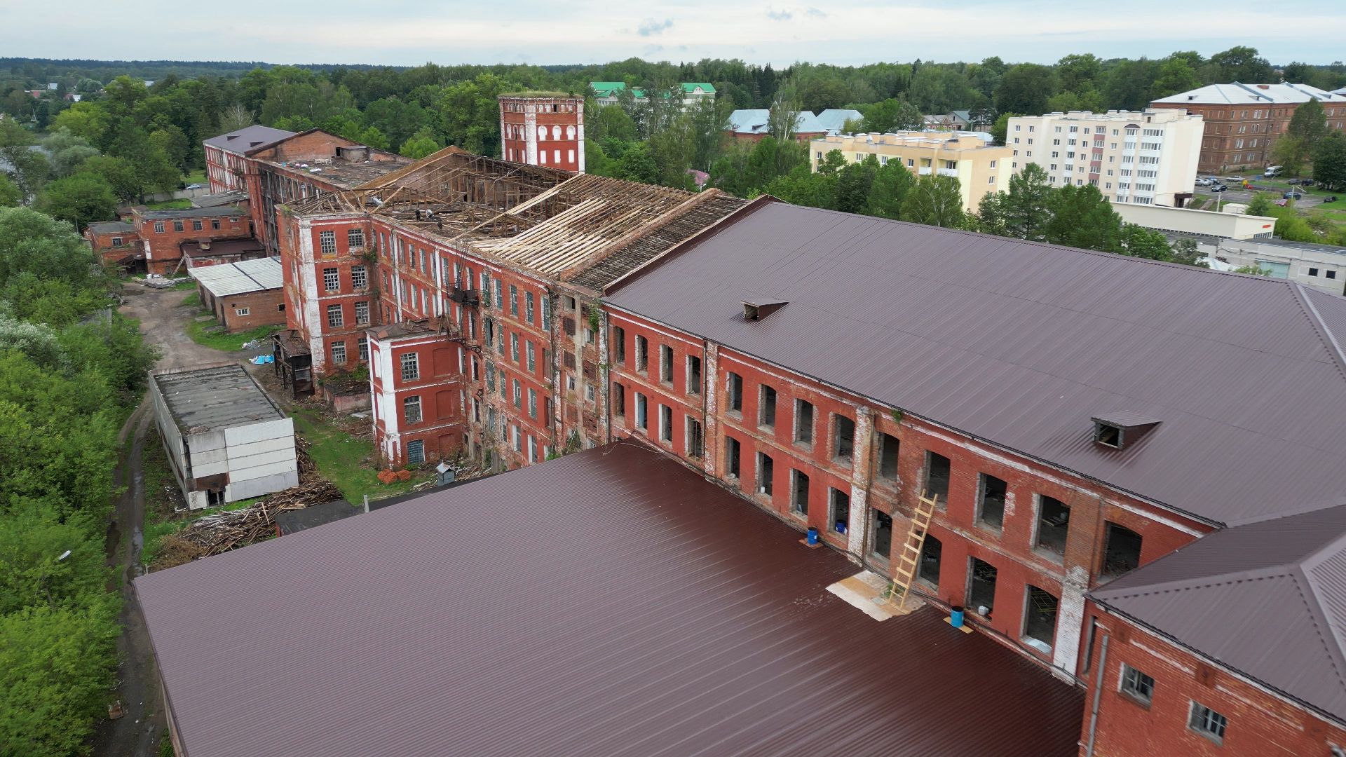 Высоковск, реставрация, культура,видео с коптера,