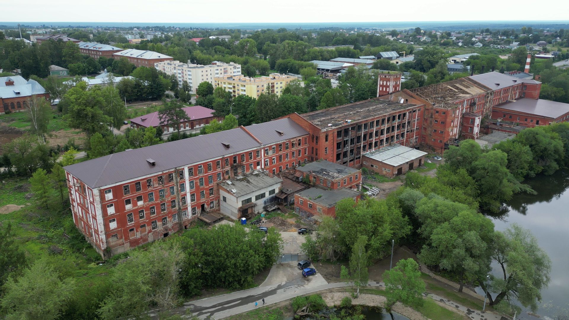 Высоковск, реставрация, культура,видео с коптера,