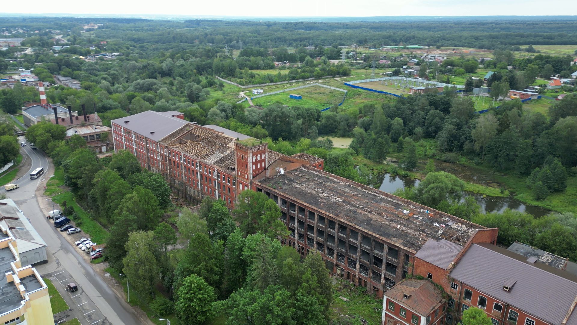 Высоковск, реставрация, культура,видео с коптера,