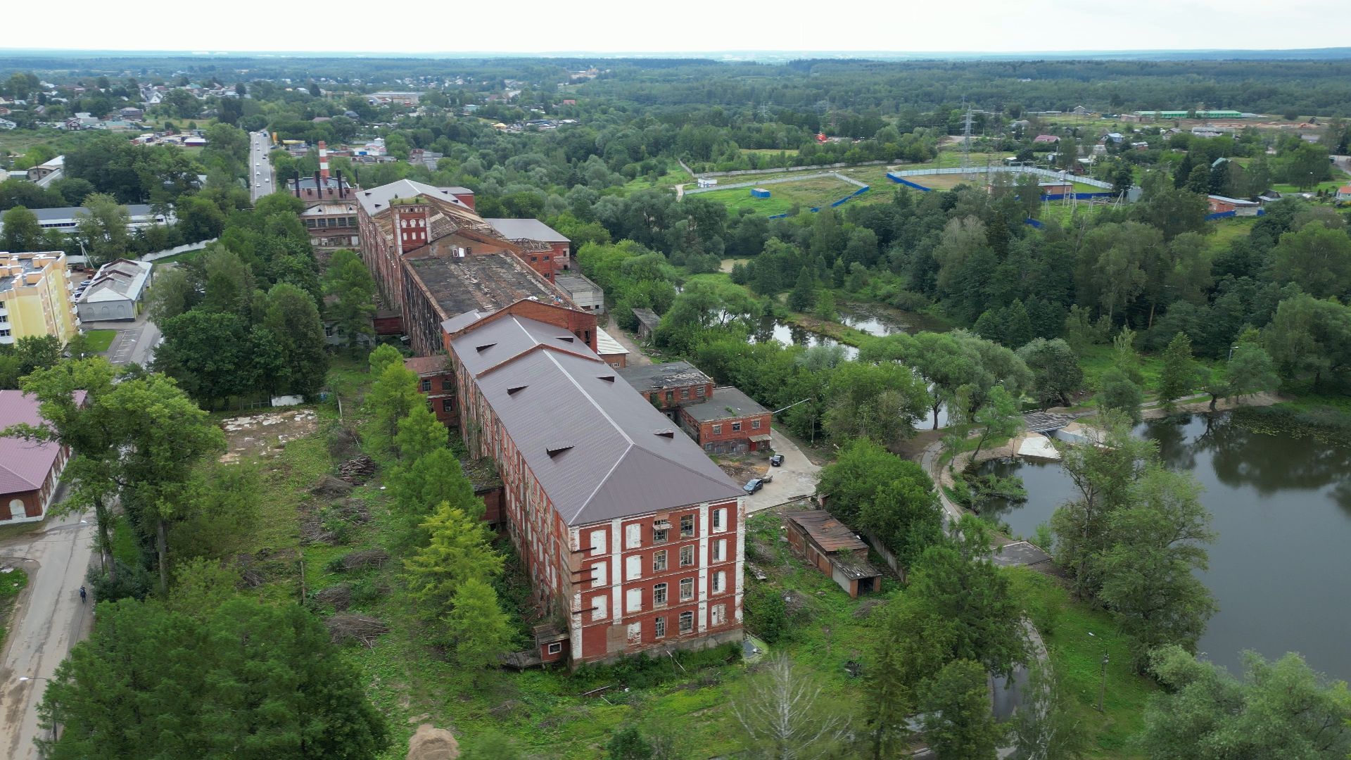 Высоковск, реставрация, культура,видео с коптера,