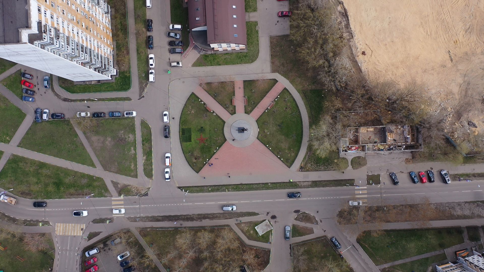 Люберцы, война, памятник,видео с коптера,