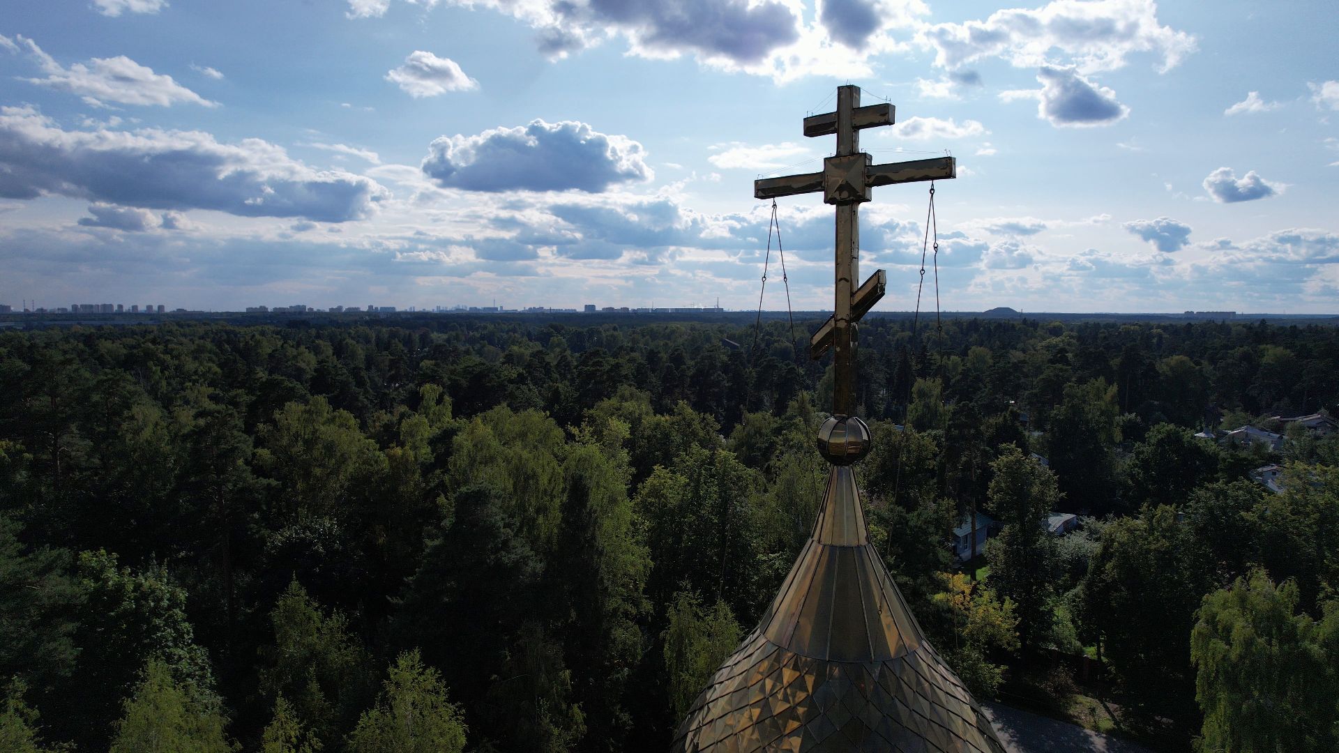 пушкино, храм, церковь,видео с коптера,