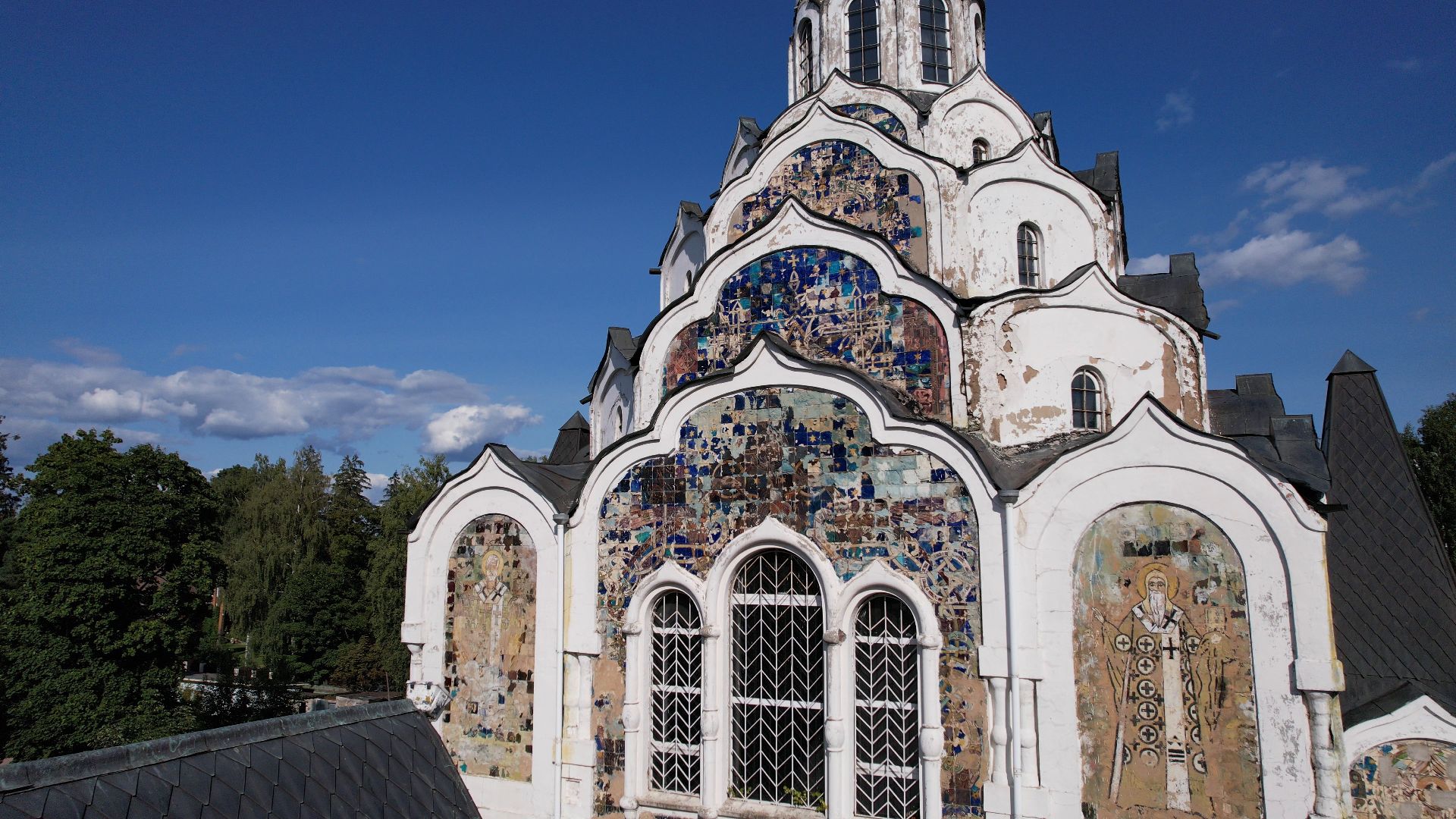 пушкино, храм, церковь,видео с коптера,