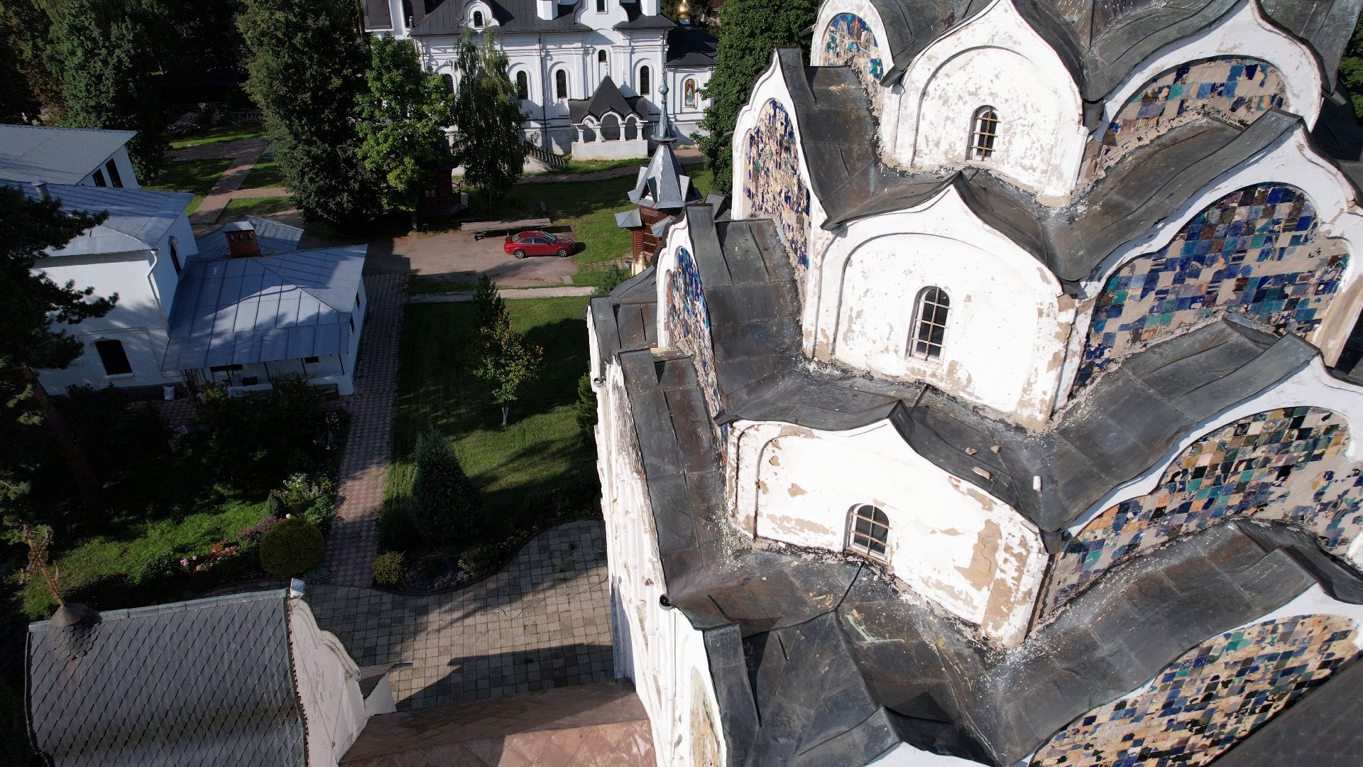 пушкино, храм, церковь,видео с коптера,