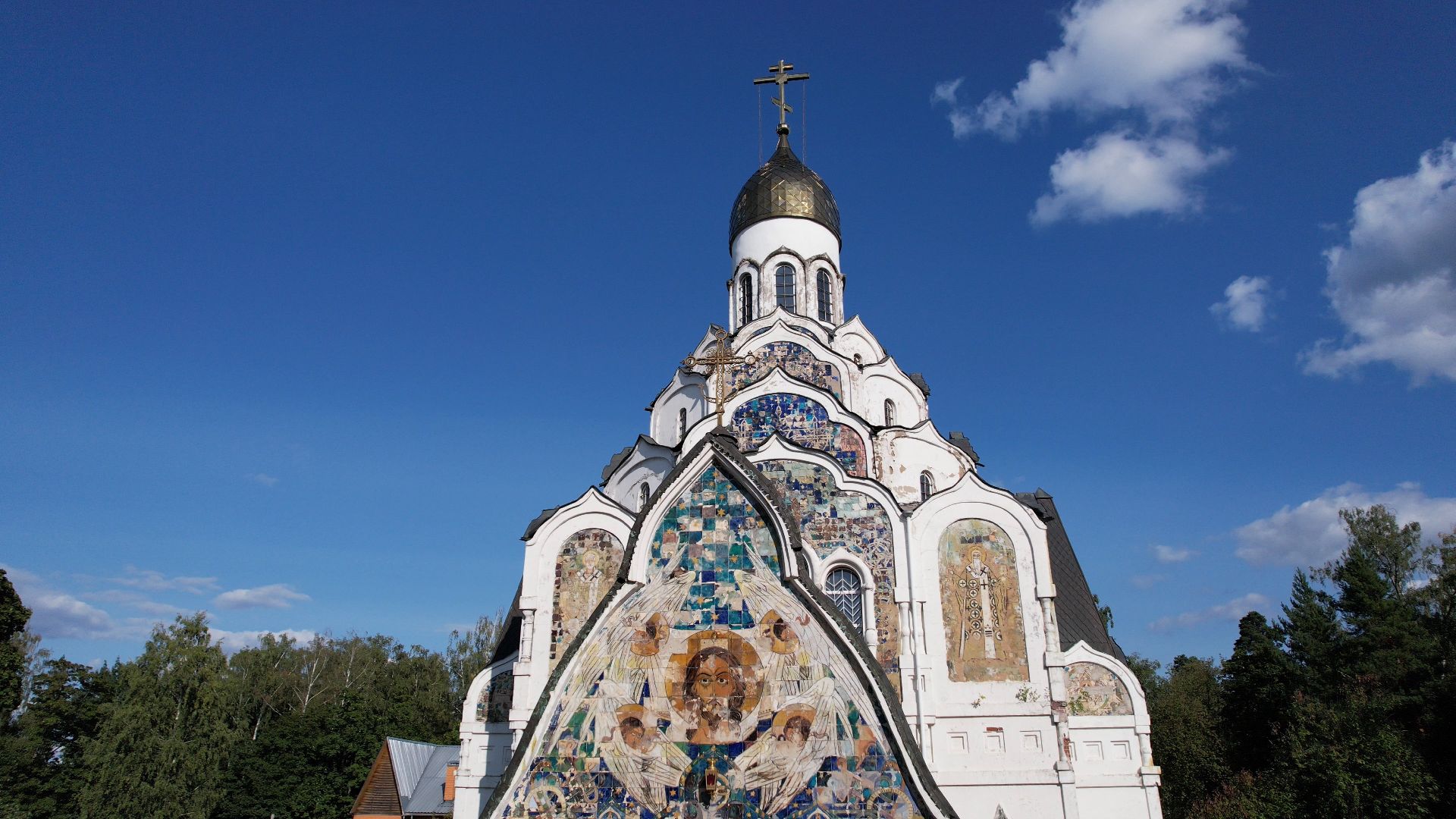 пушкино, храм, церковь,видео с коптера,