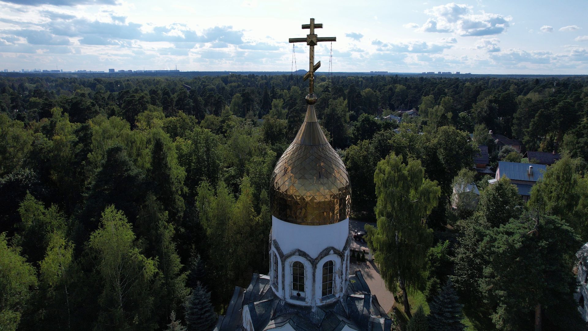 пушкино, храм, церковь,видео с коптера,
