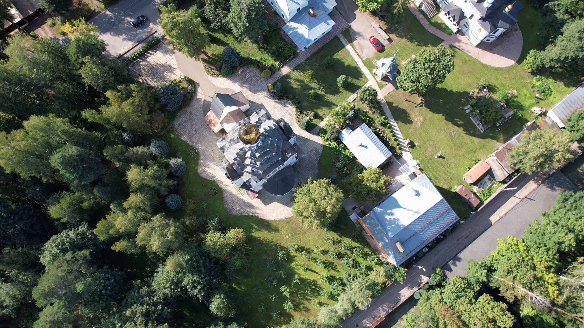 пушкино, храм, церковь,видео с коптера,