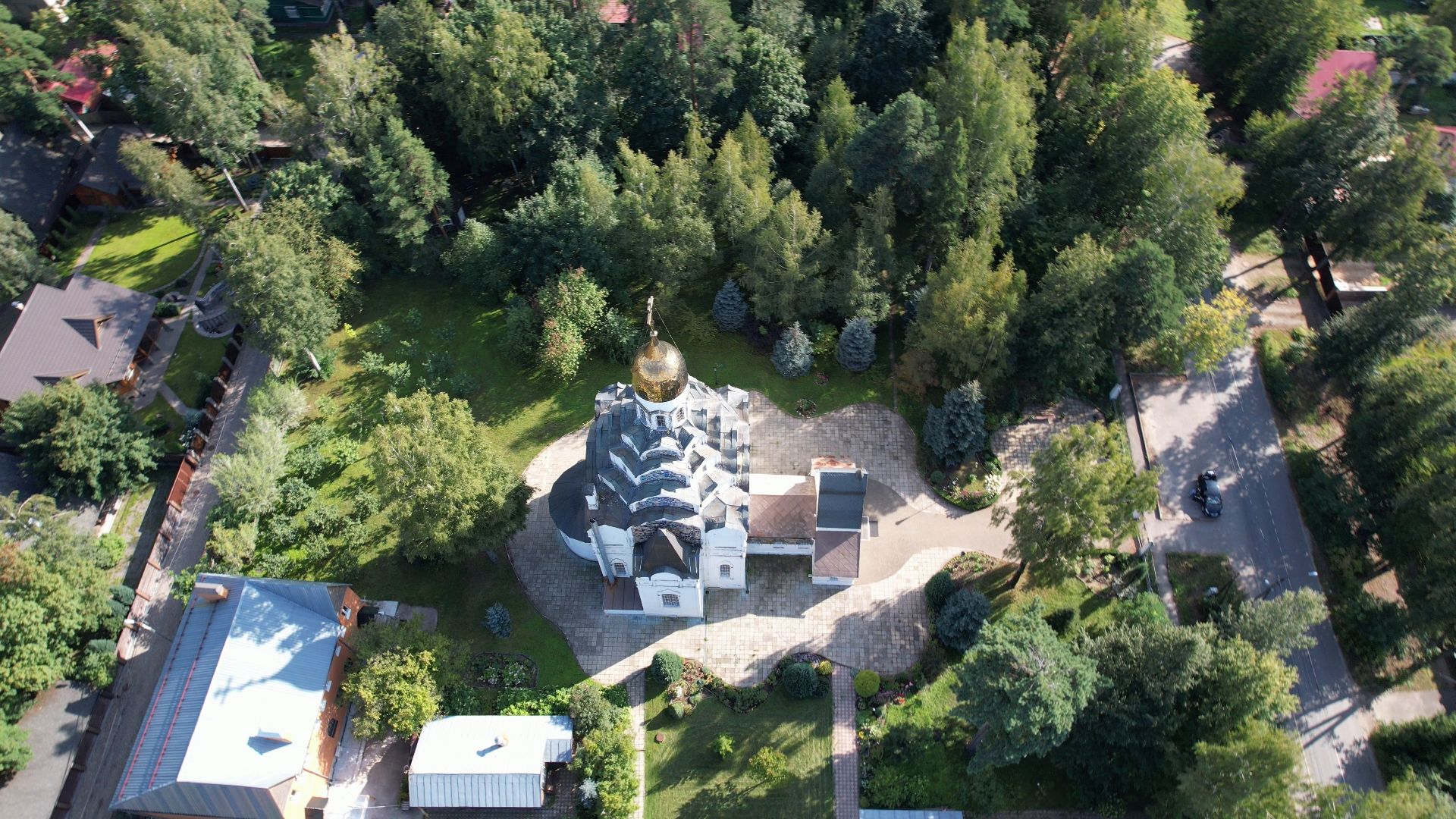 пушкино, храм, церковь,видео с коптера,
