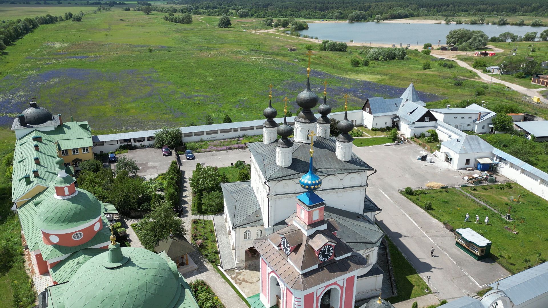 ступино, монастырь, икона,видео с коптера,