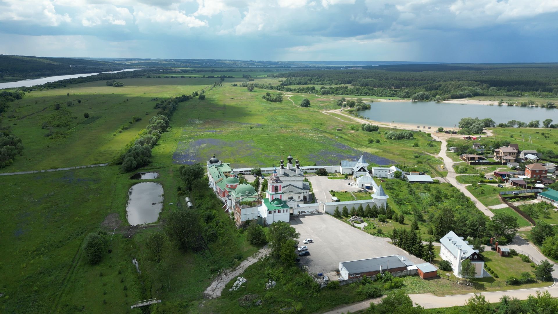 ступино, монастырь, икона,видео с коптера,