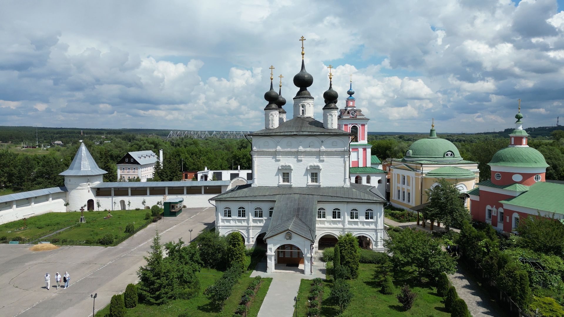 ступино, монастырь, икона,видео с коптера,