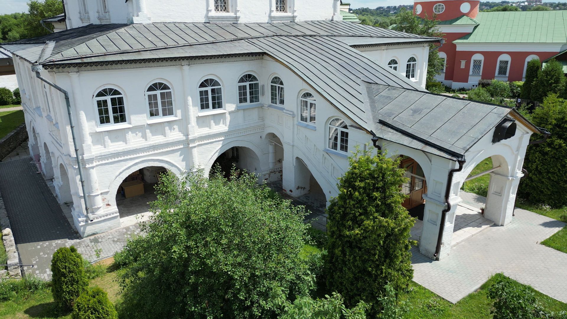 ступино, монастырь, икона,видео с коптера,