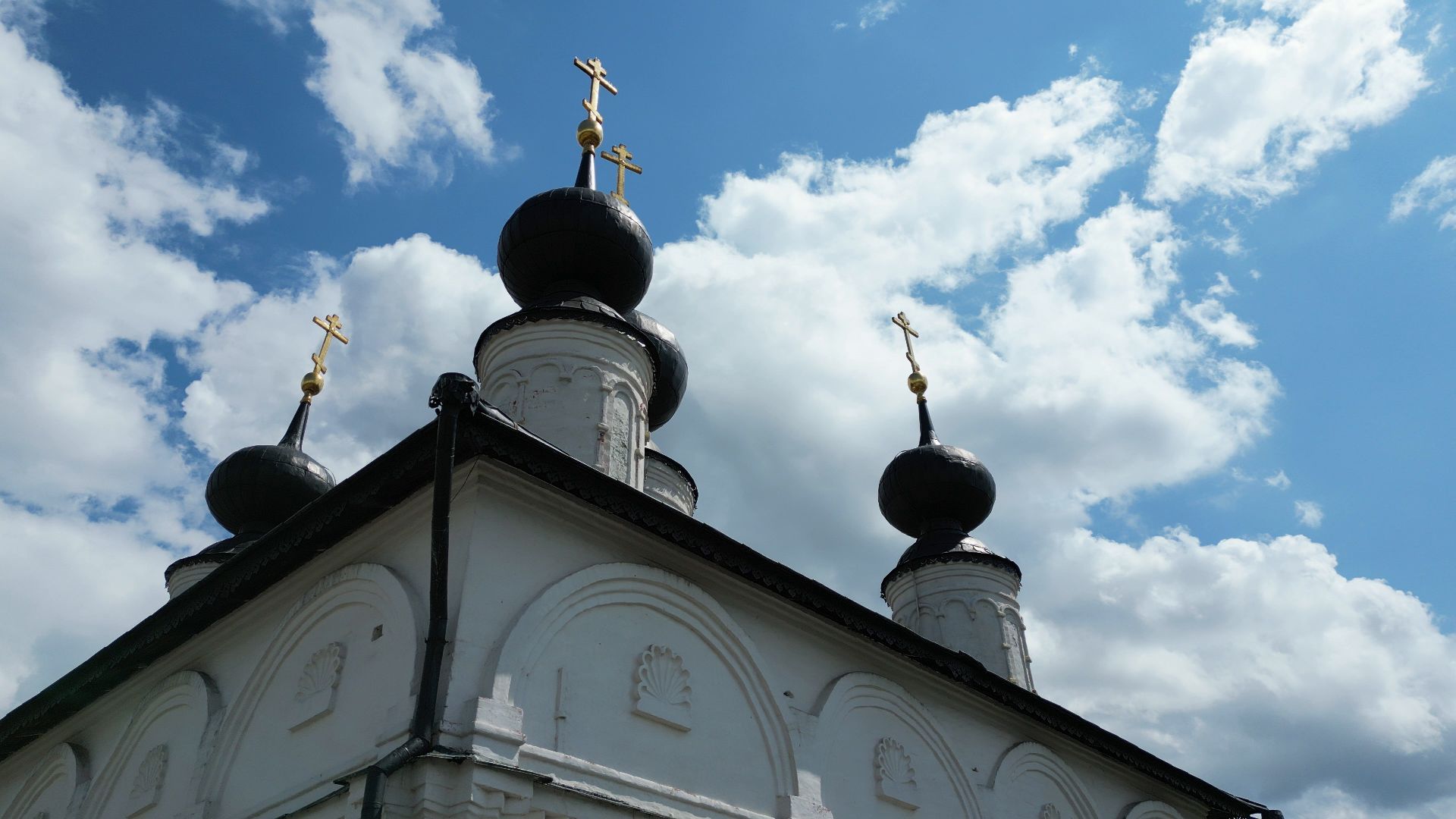 ступино, монастырь, икона,видео с коптера,