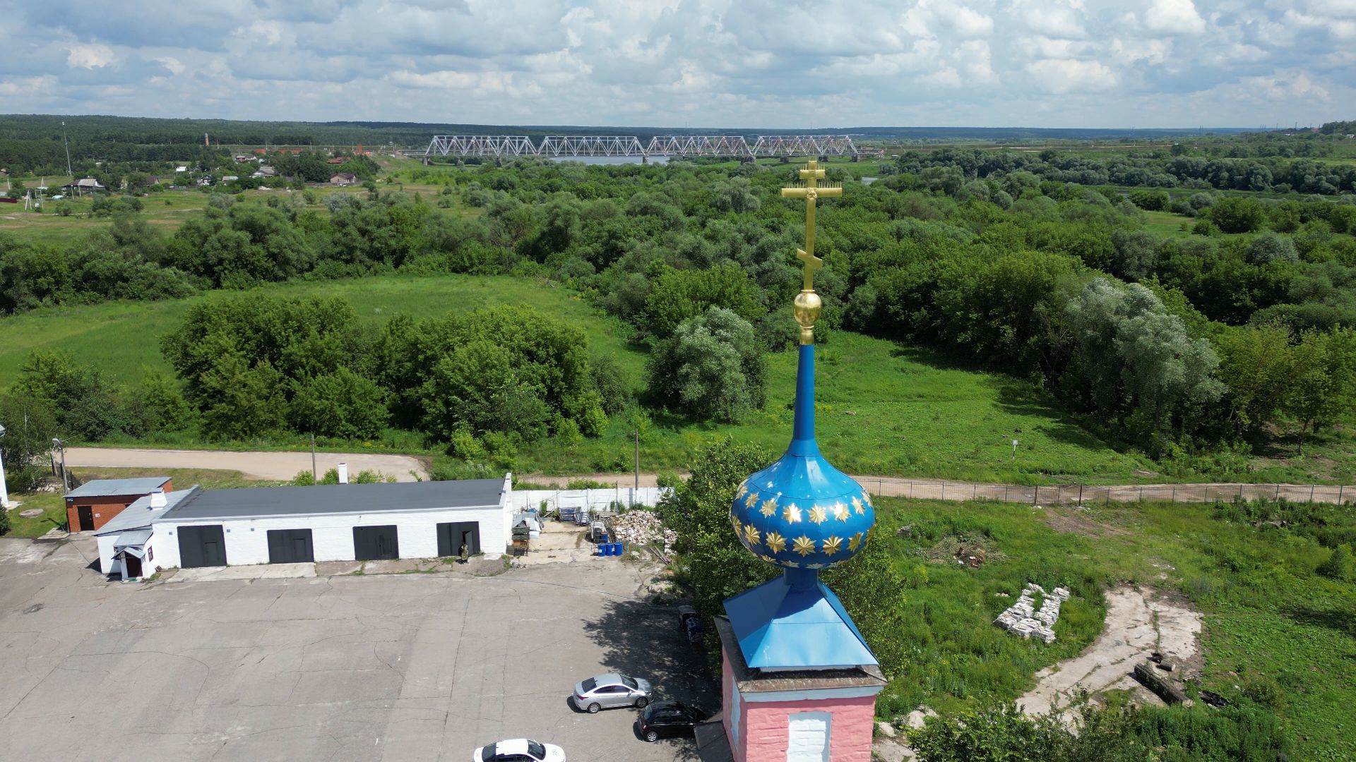 ступино, монастырь, икона,видео с коптера,