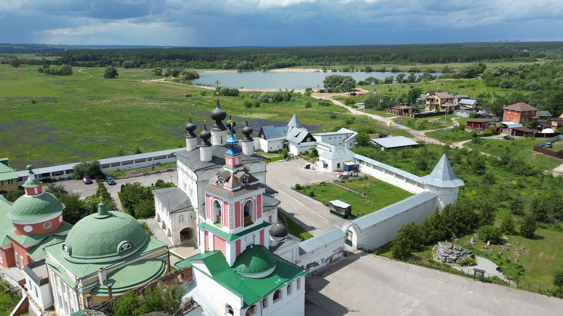 ступино, монастырь, икона,видео с коптера,