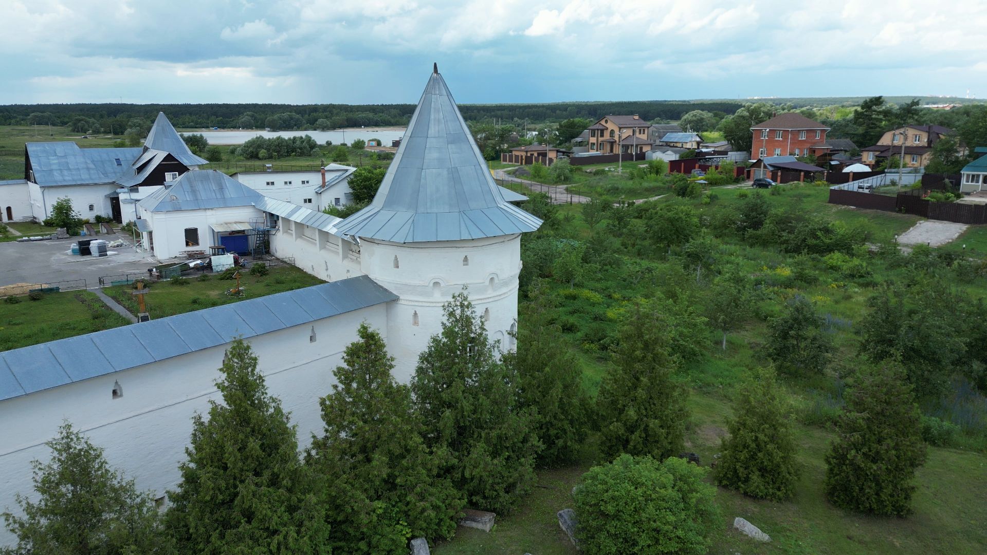 ступино, монастырь, икона,видео с коптера,