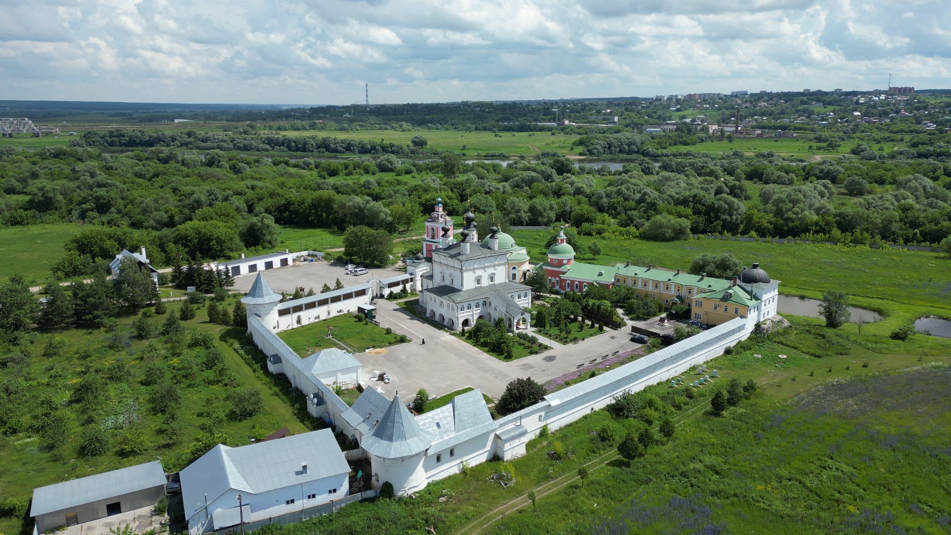 ступино, монастырь, икона,видео с коптера,