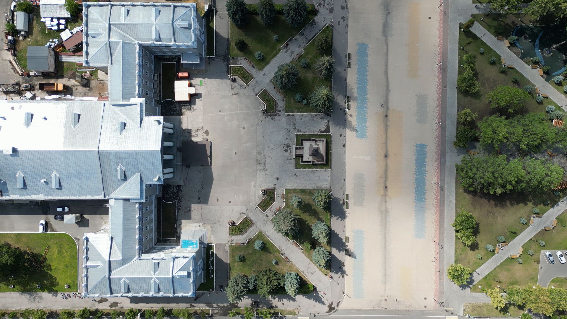 ступино, дк, дворец, ремонт,видео с коптера,