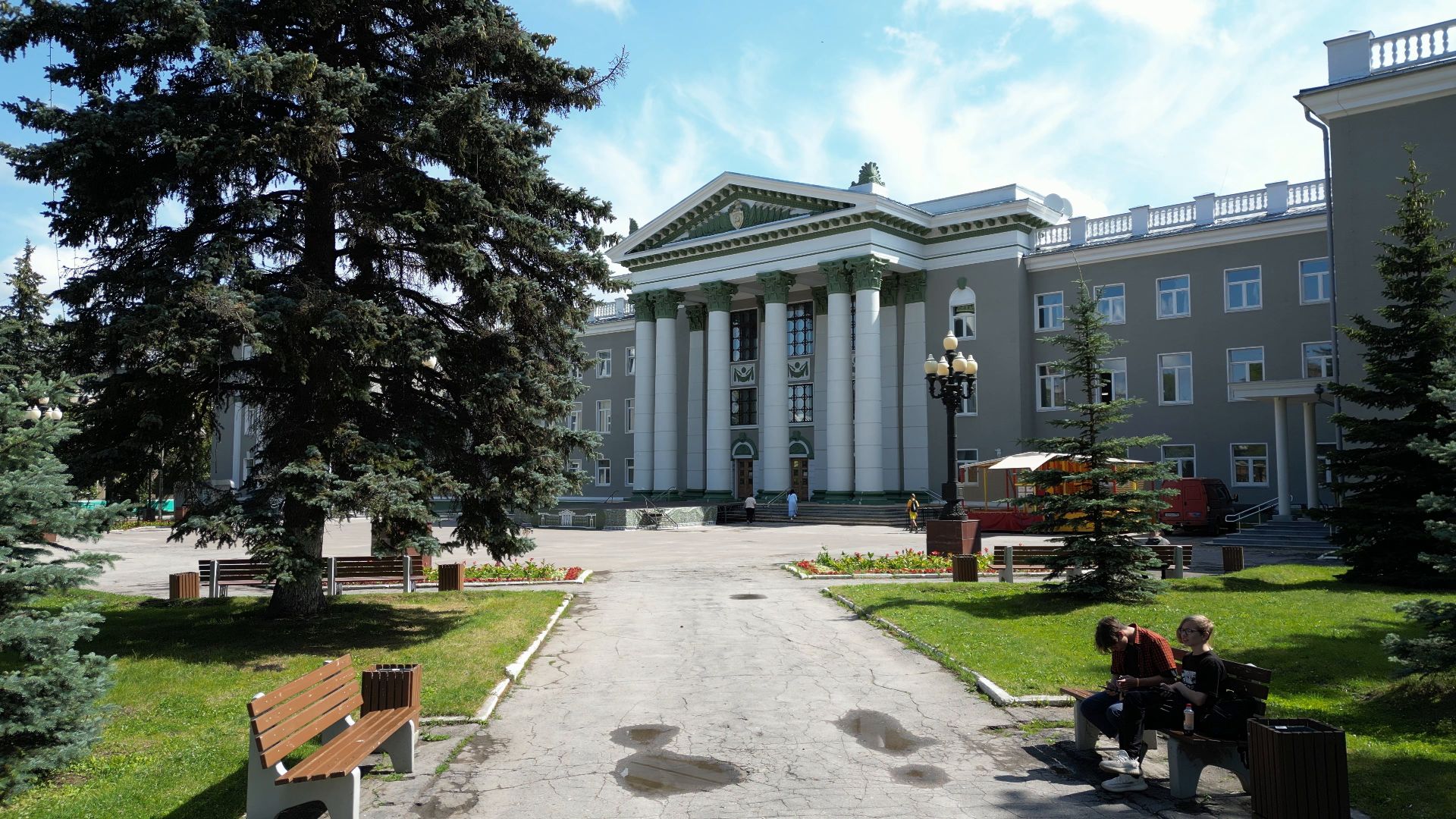 ступино, дк, дворец, ремонт,видео с коптера,